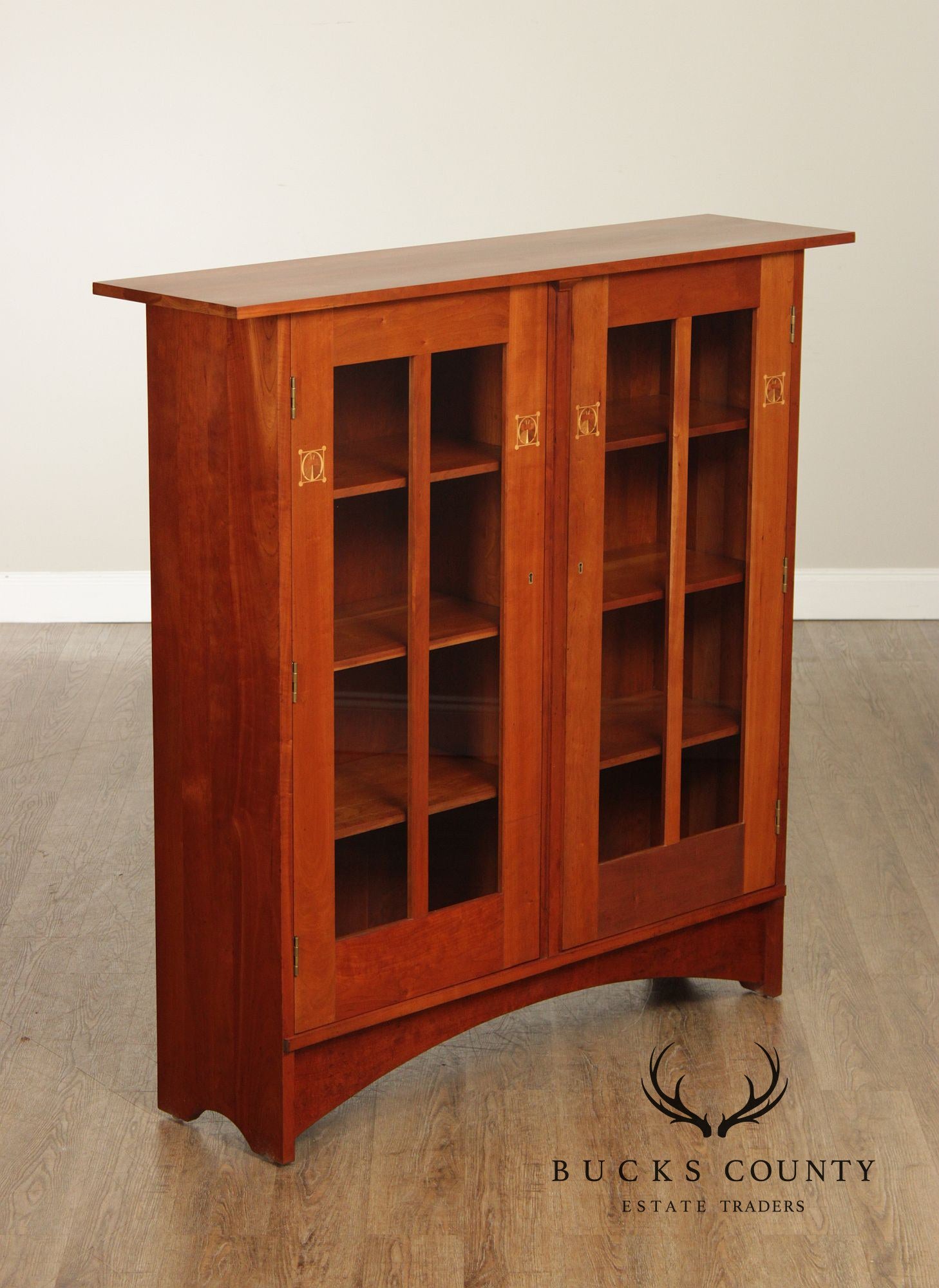 Stickley Mission Collection Cherry Harvey Ellis Bookcase Cabinet