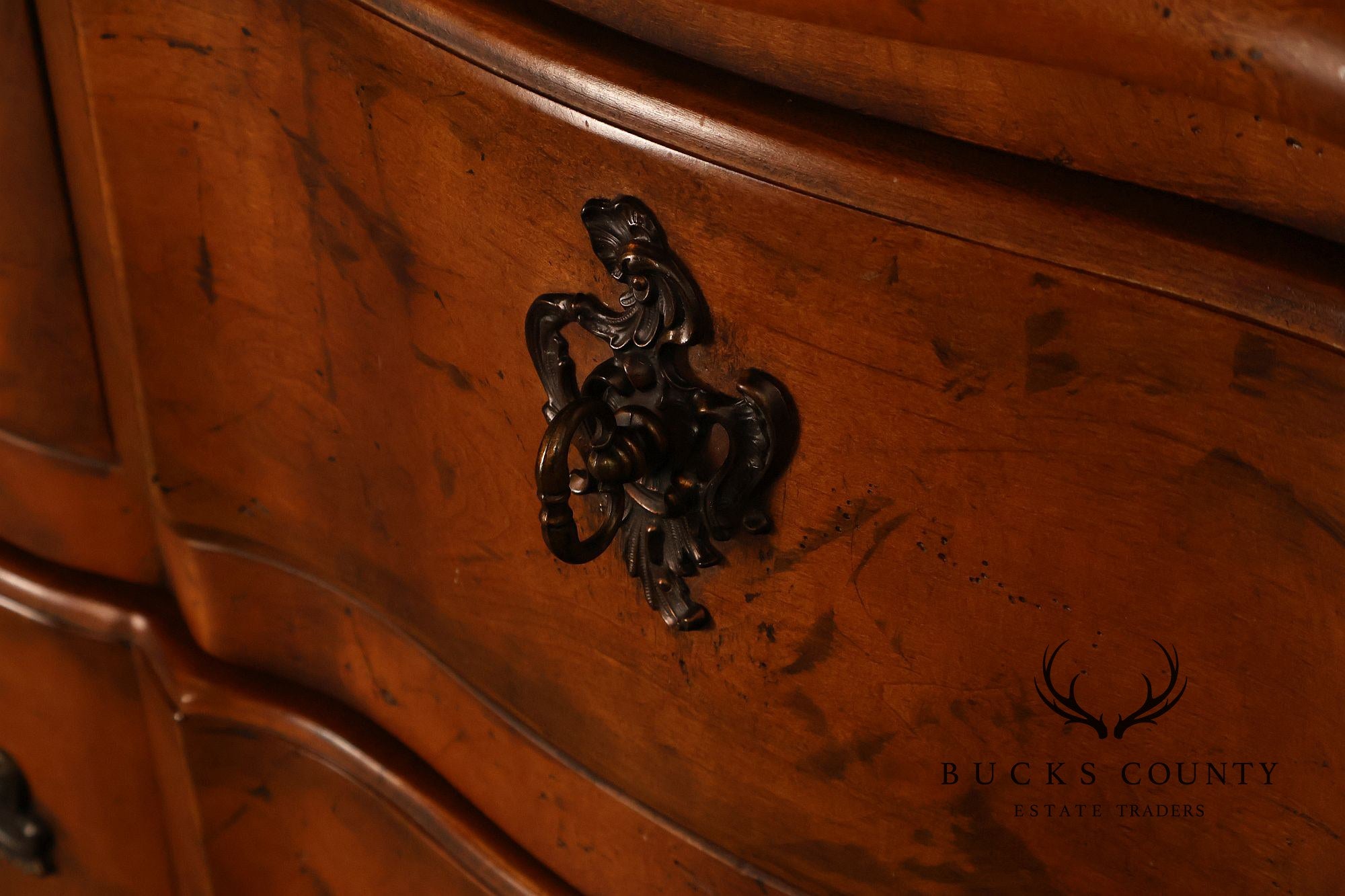 Century Furniture French Provincial Style Marble Top Chest