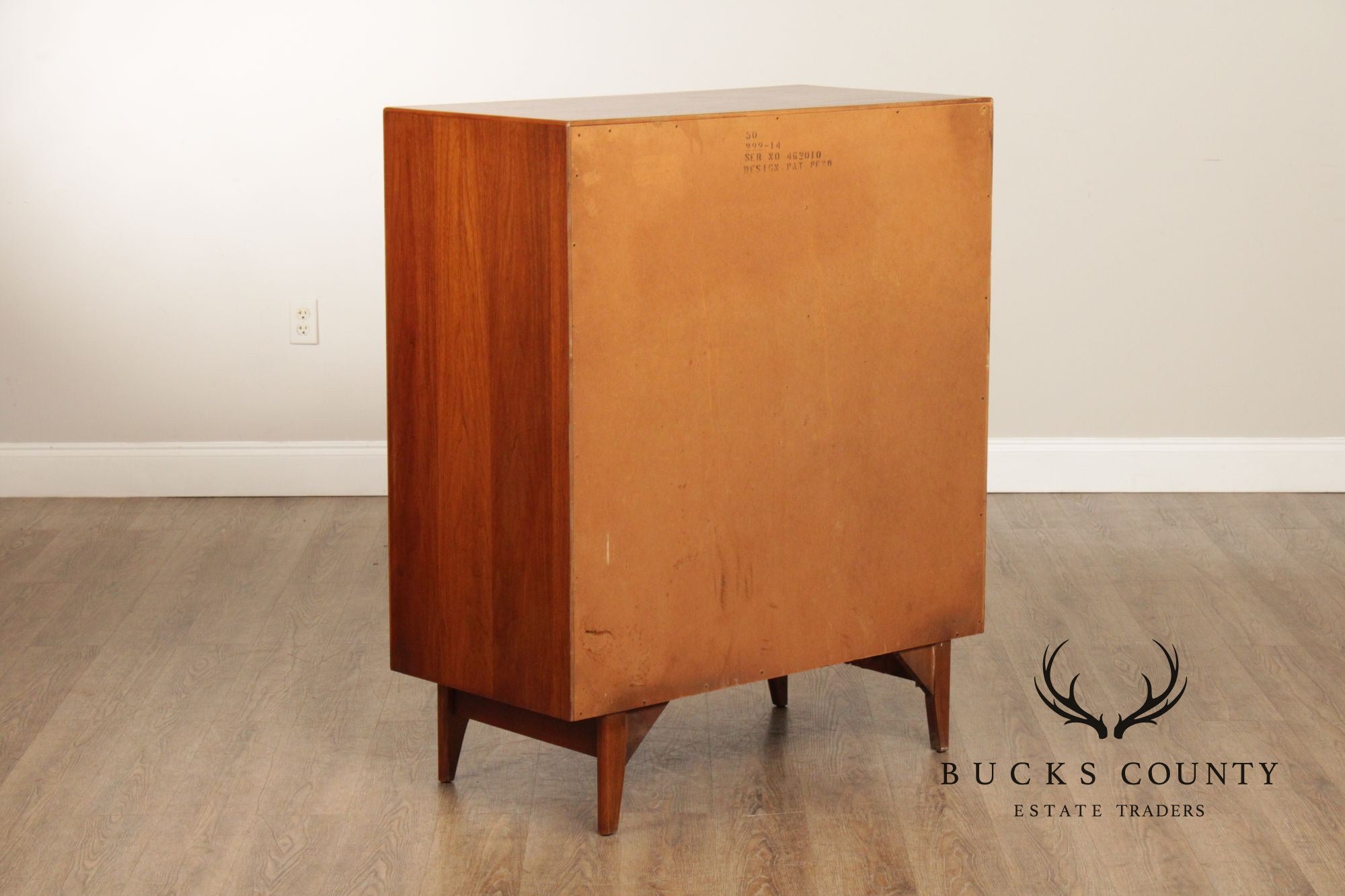 Lane Mid Century Modern Walnut Tall Chest