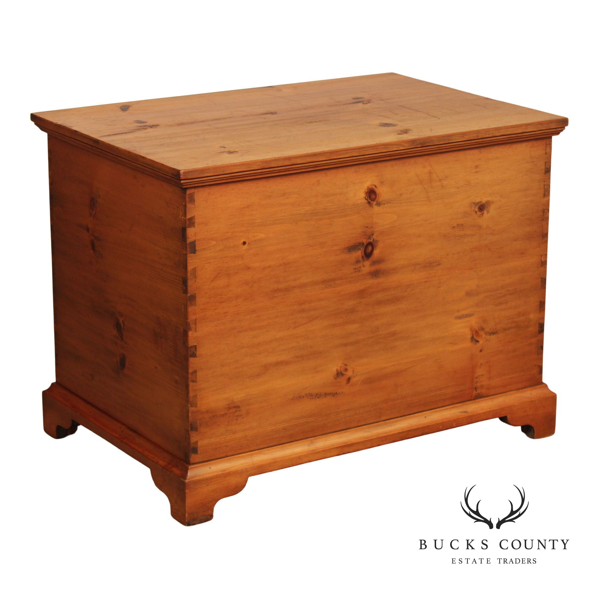 Georgian Style Dovetailed Pine Blanket Chest