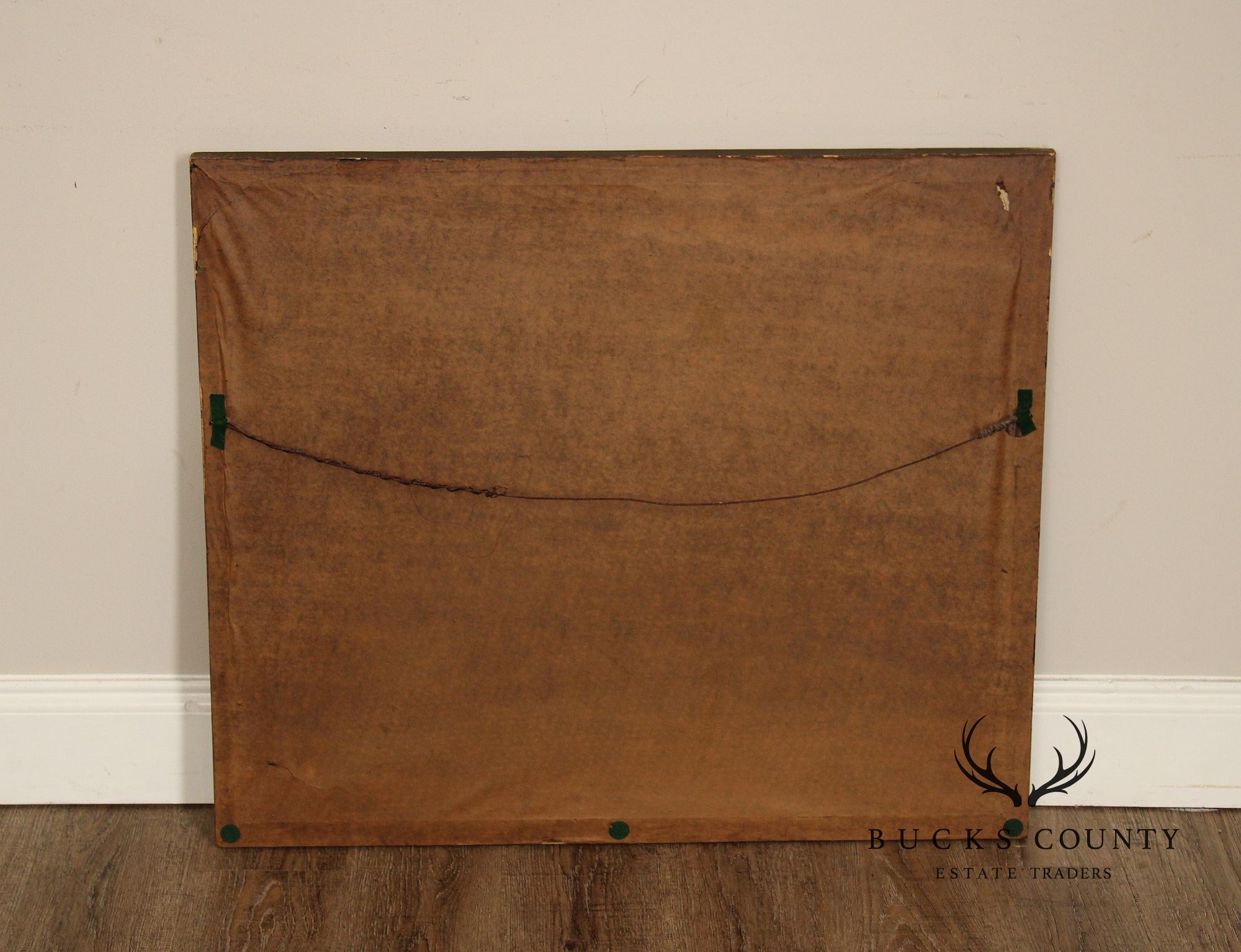 Vintage Giltwood Rectangular Wall Or Over Mantle Mirror