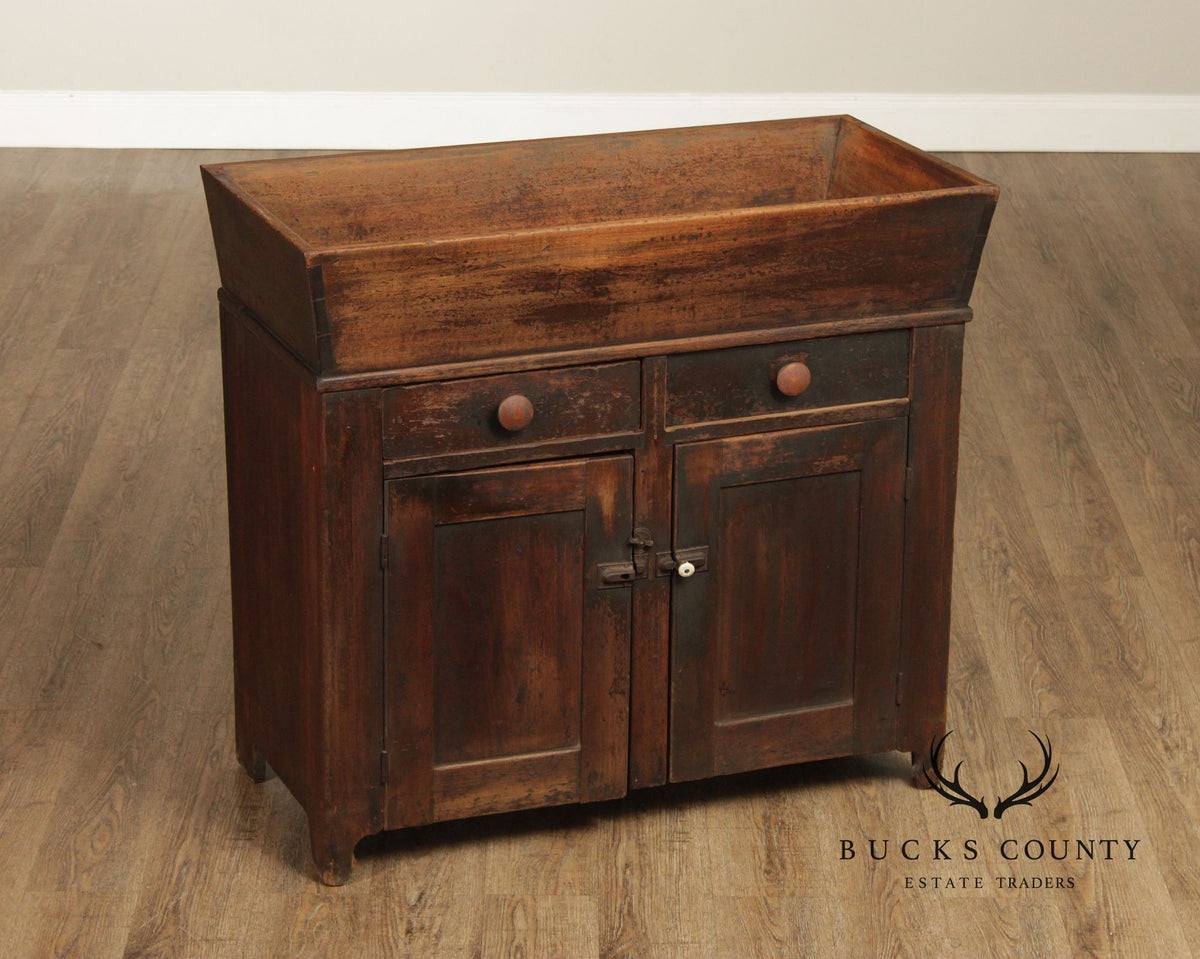 Antique Primitive Dry Sink Washstand Cabinet
