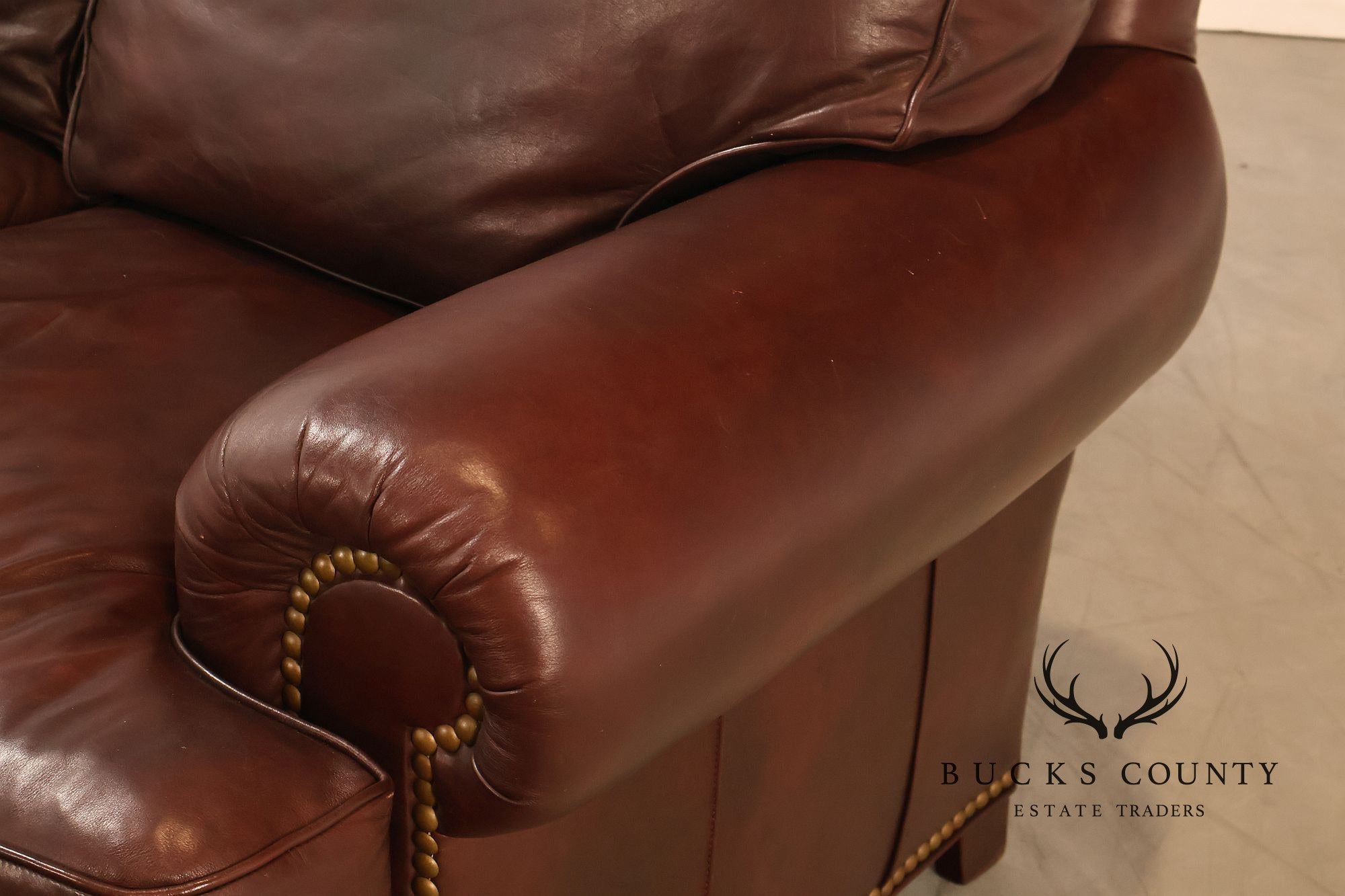 Hancock & Moore Traditional Leather Sofa