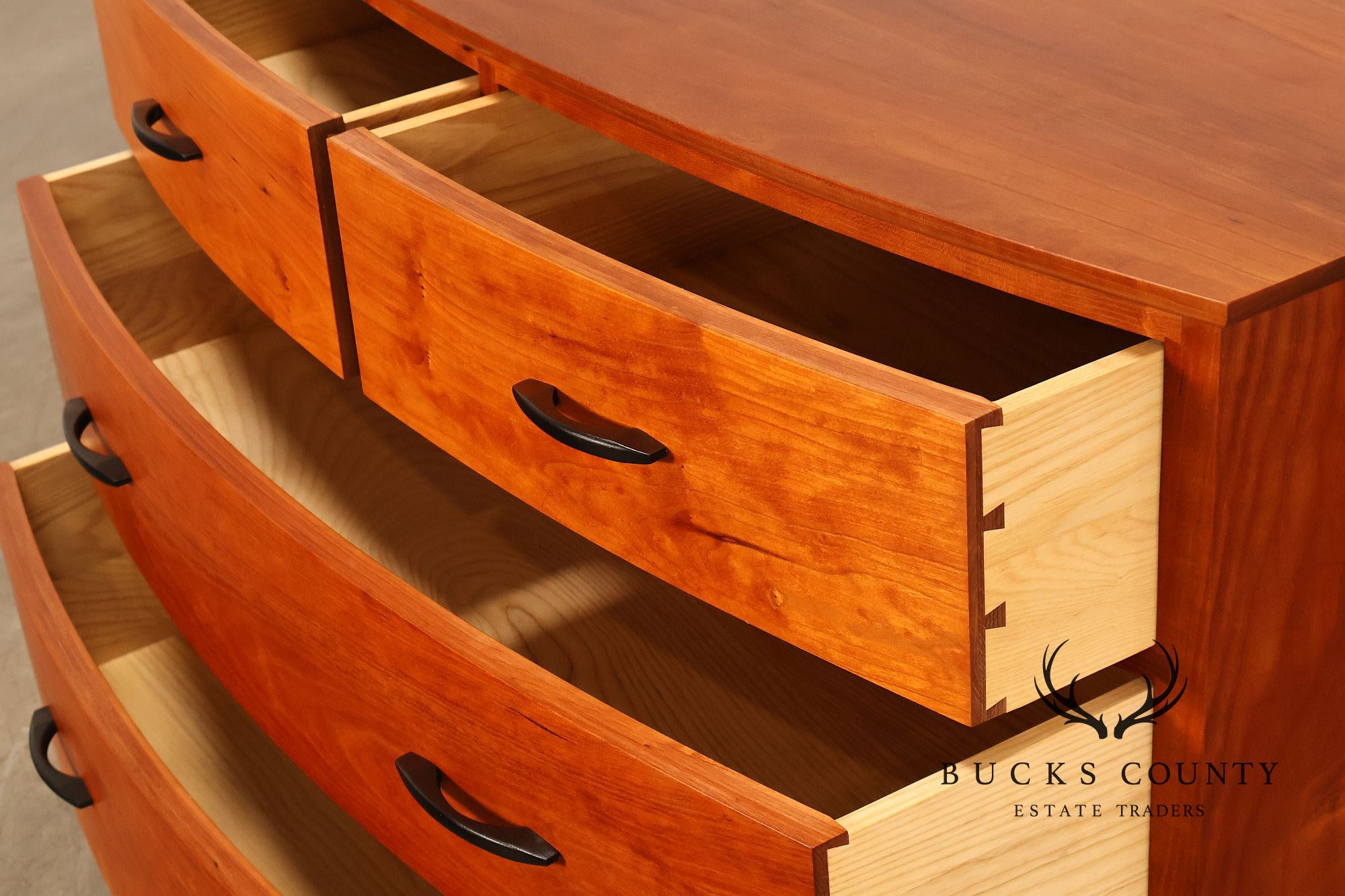 Thomas Moser Cherry Crescent Four Drawer Bureau