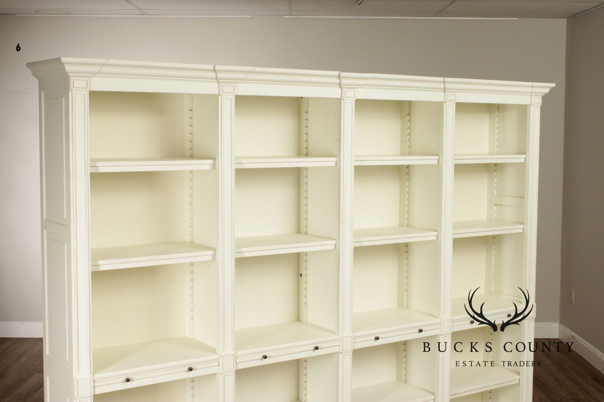 Large Painted Library Bookcase