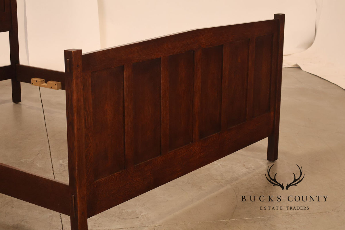 Stickley Mission Collection Oak Panel Queen Bed