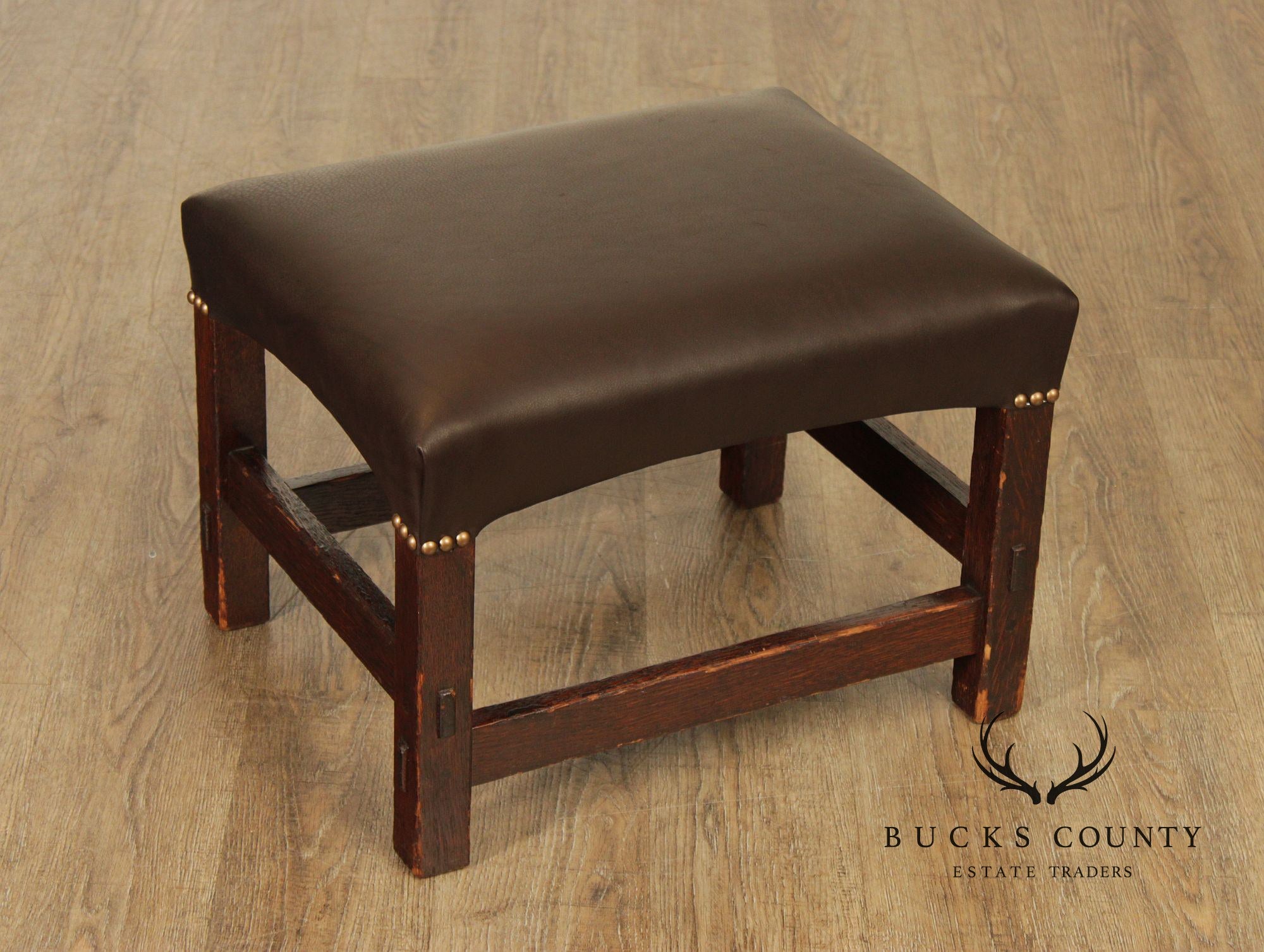 Antique Mission Oak Footstool