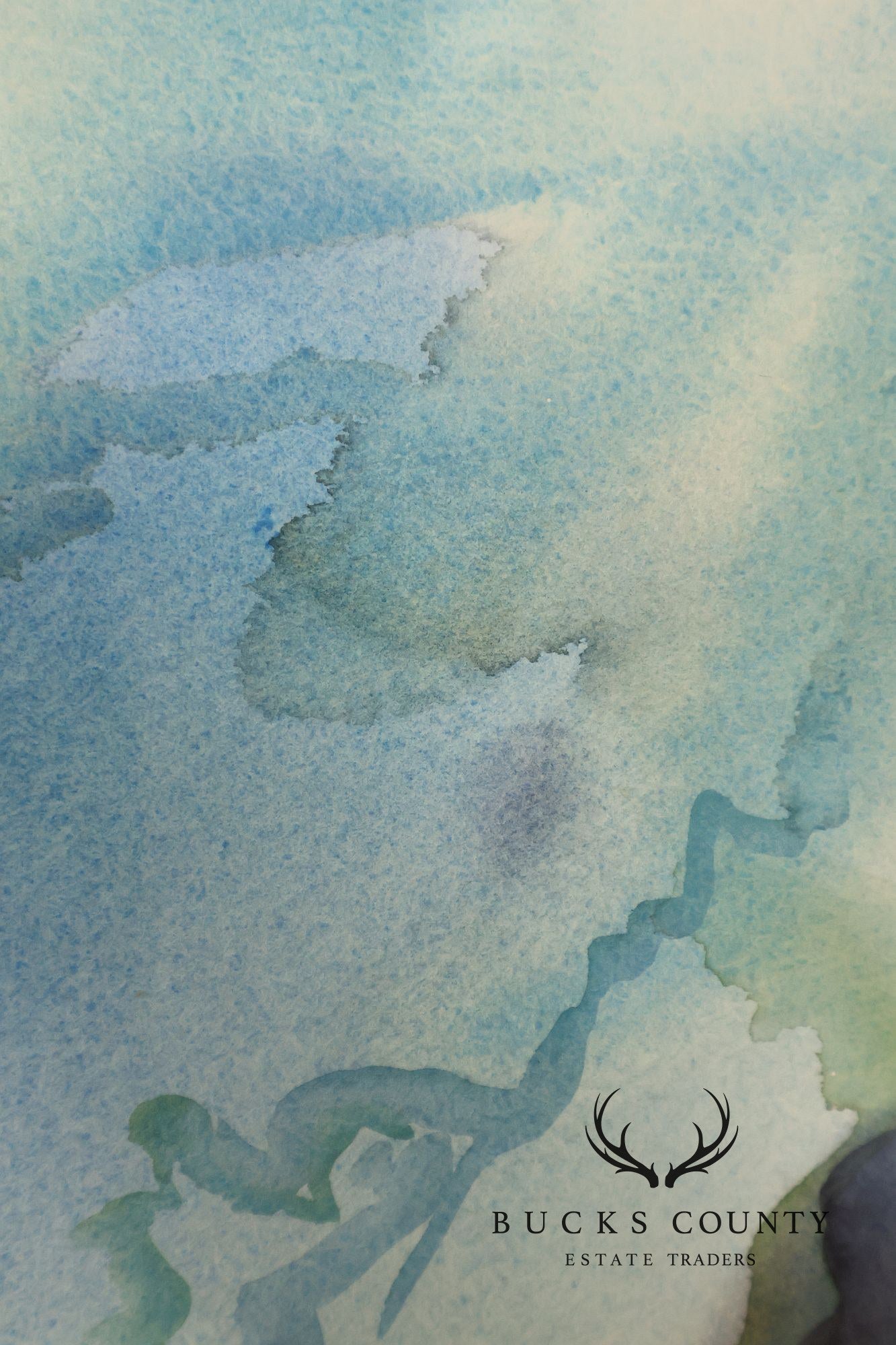 Suzanne S. Marinell Watercolor Painting, Waterfall