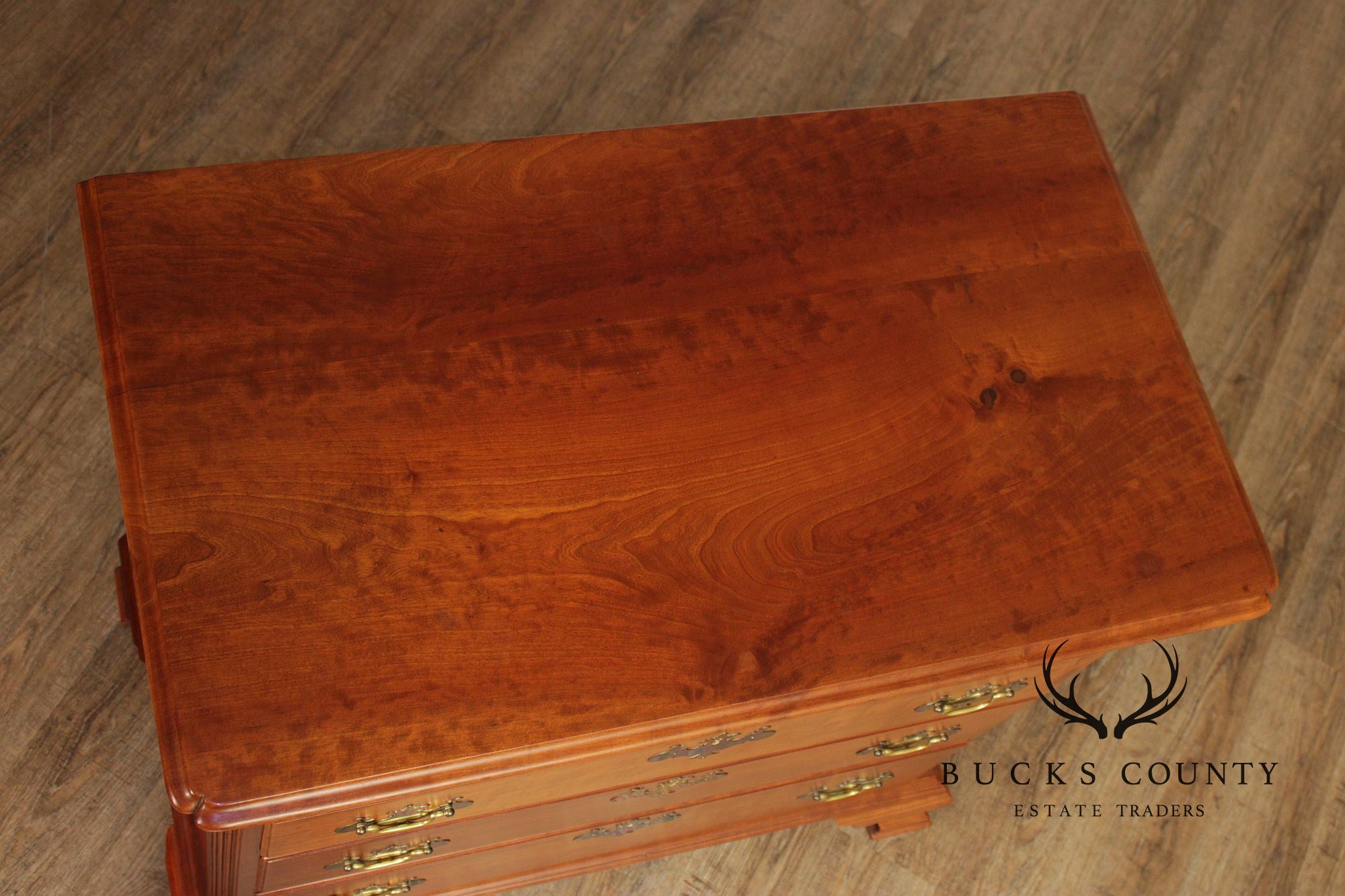 Robert Whitley Chippendale Style Hand Crafted Cherry Chest Of Drawers