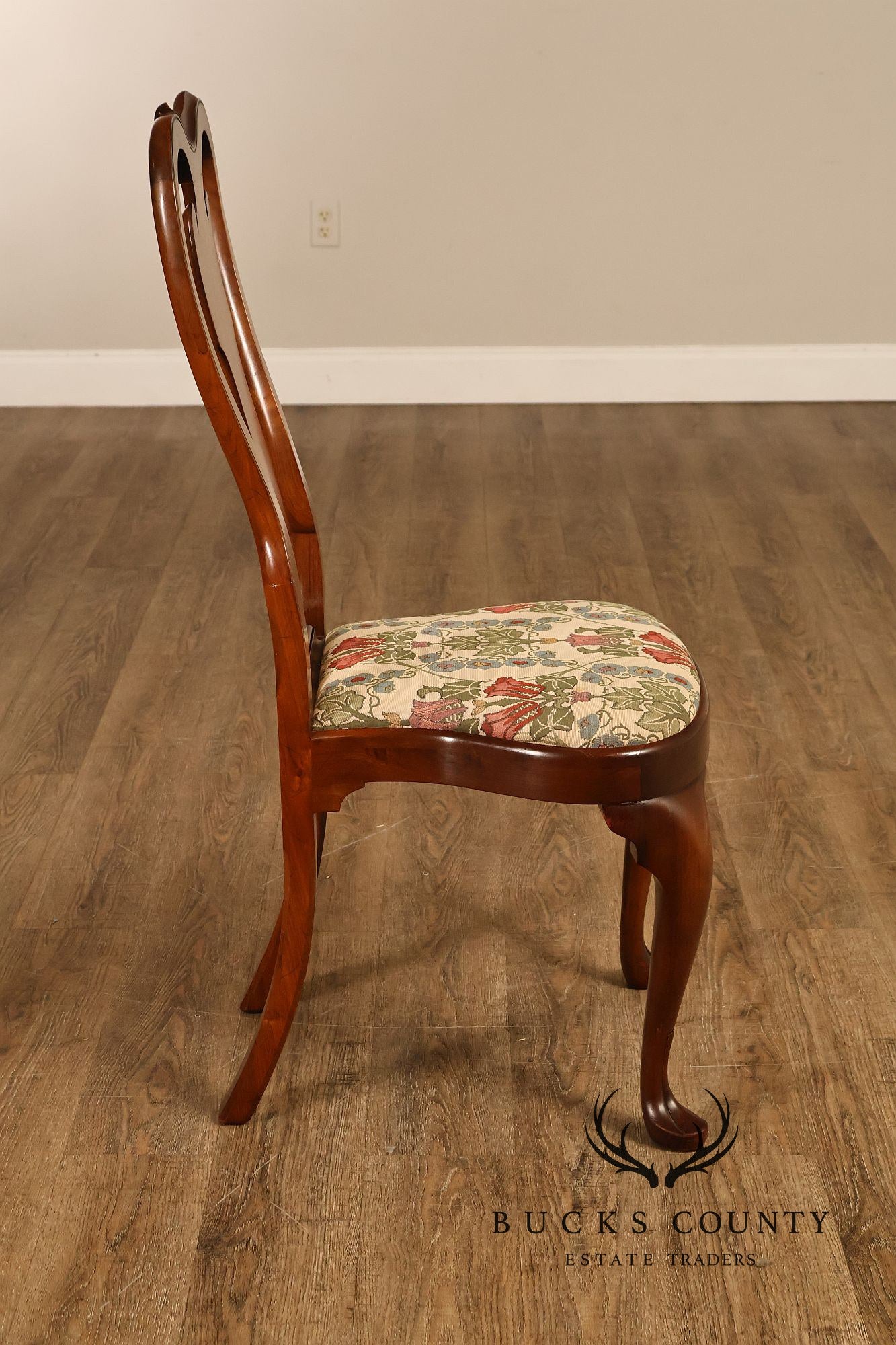 Saybolt Cleland Queen Anne Style Walnut Side Chair