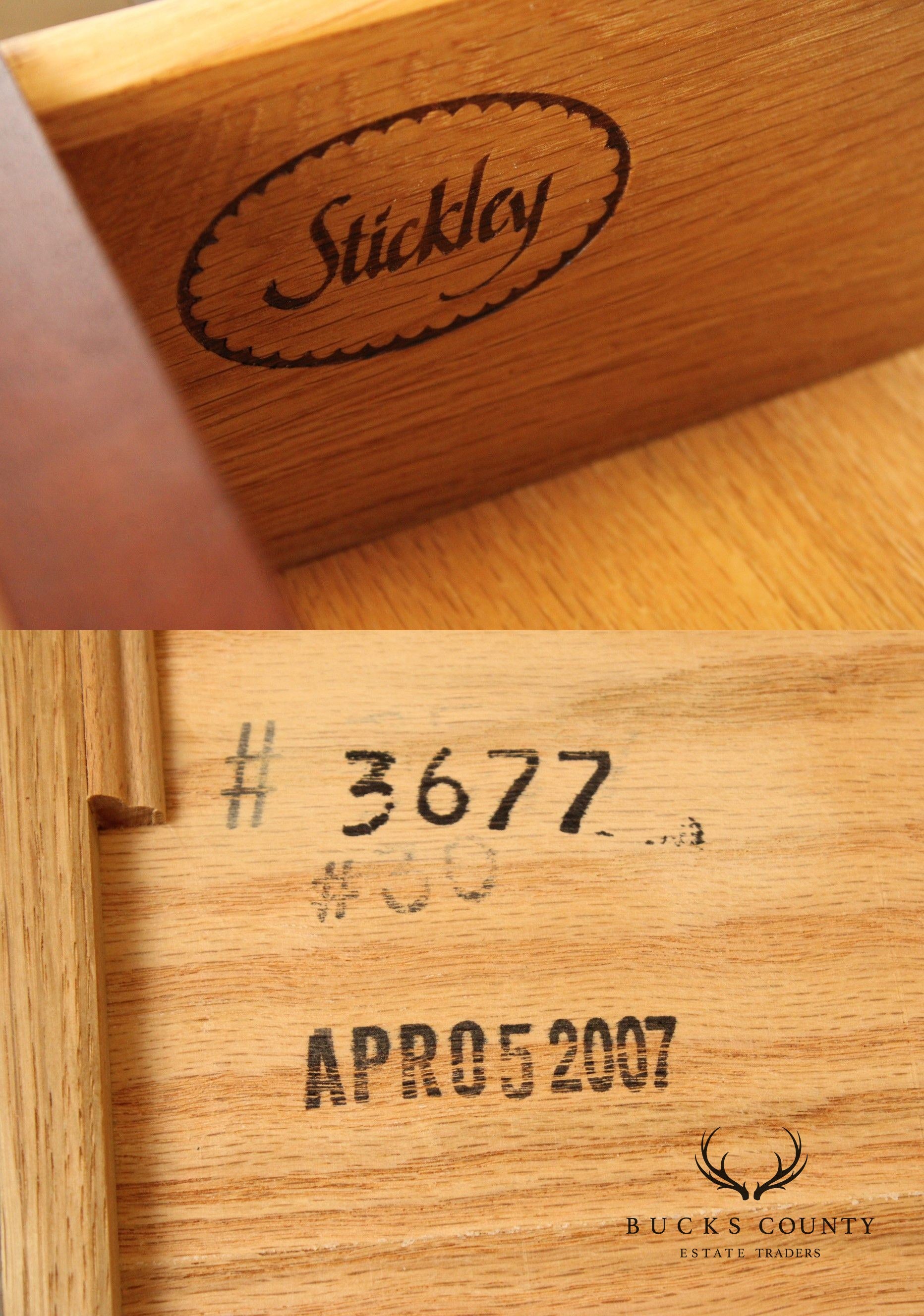 Stickley Chippendale Style Inlaid Mahogany Dresser