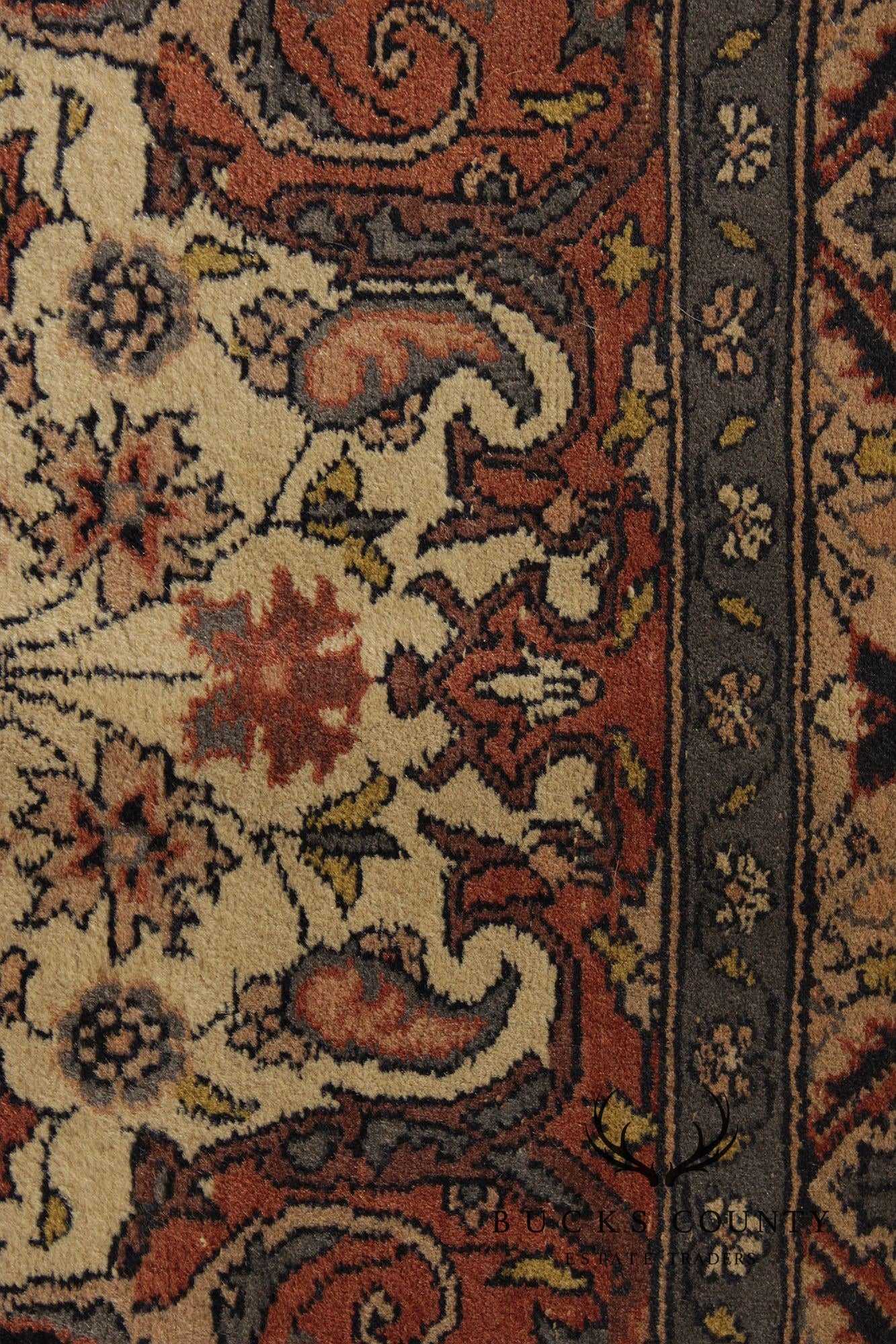 Persian Style Hand-Knotted Wool Area Rug – 2’ x 5’