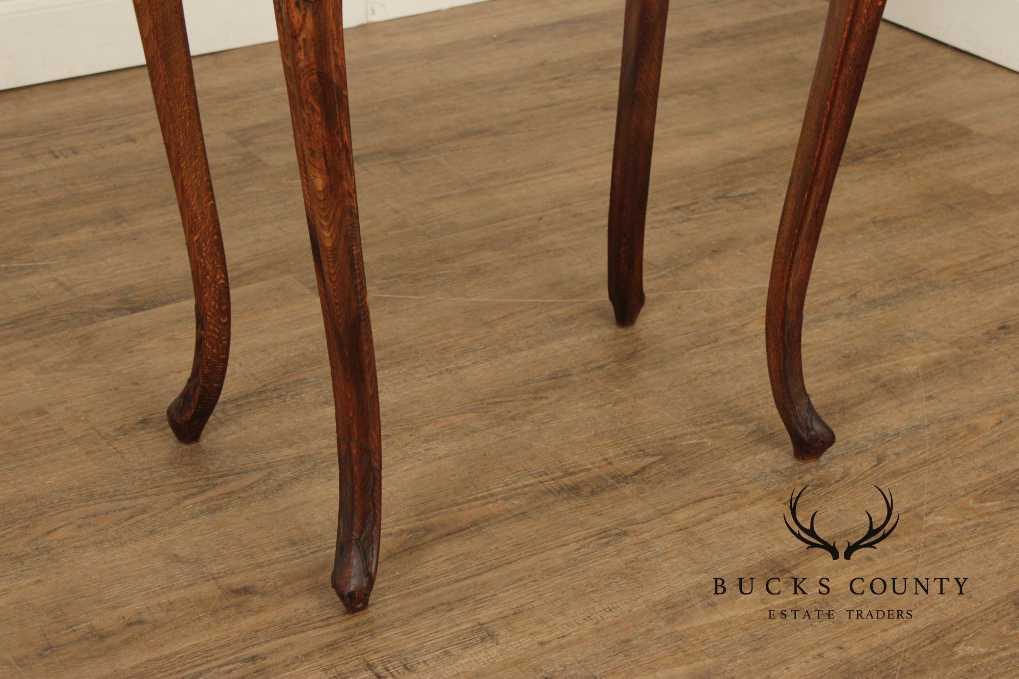 French Louis XV Style Marble Top End Table