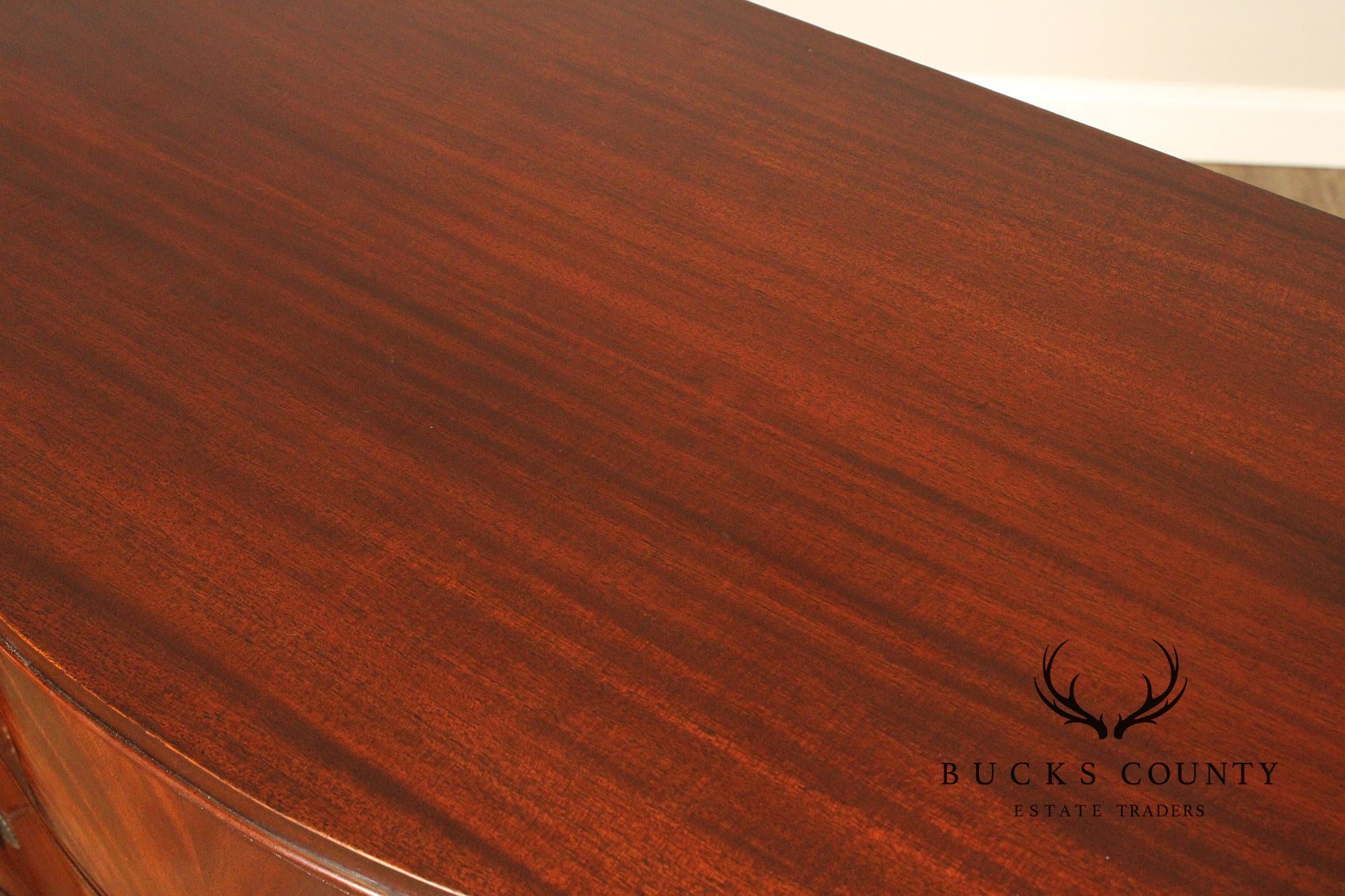 1940's Vintage Regency Style Mahogany Tall Chest