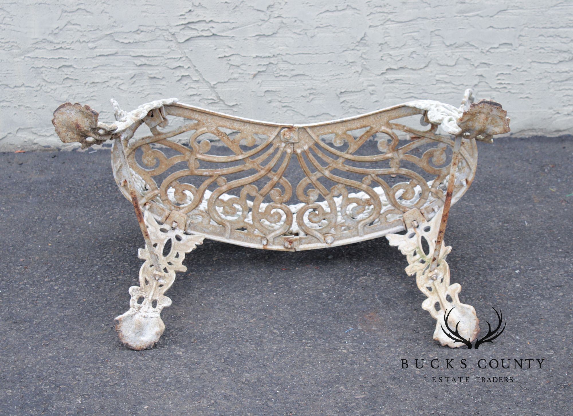 Victorian Style Three-Piece Cast Iron Garden Lounge Set