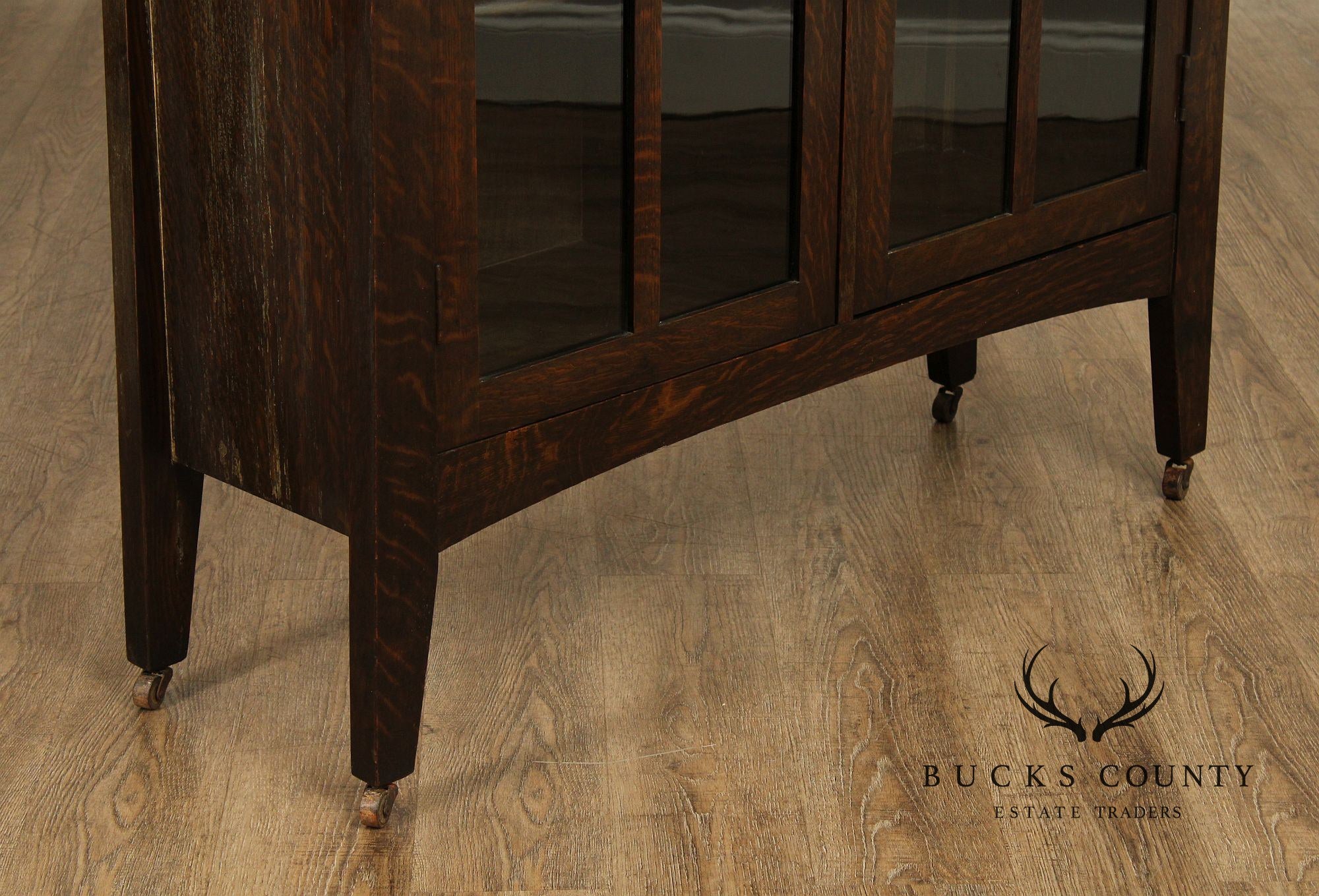 Limbert Antique Mission Oak Arts & Crafts Glass Door Bookcase