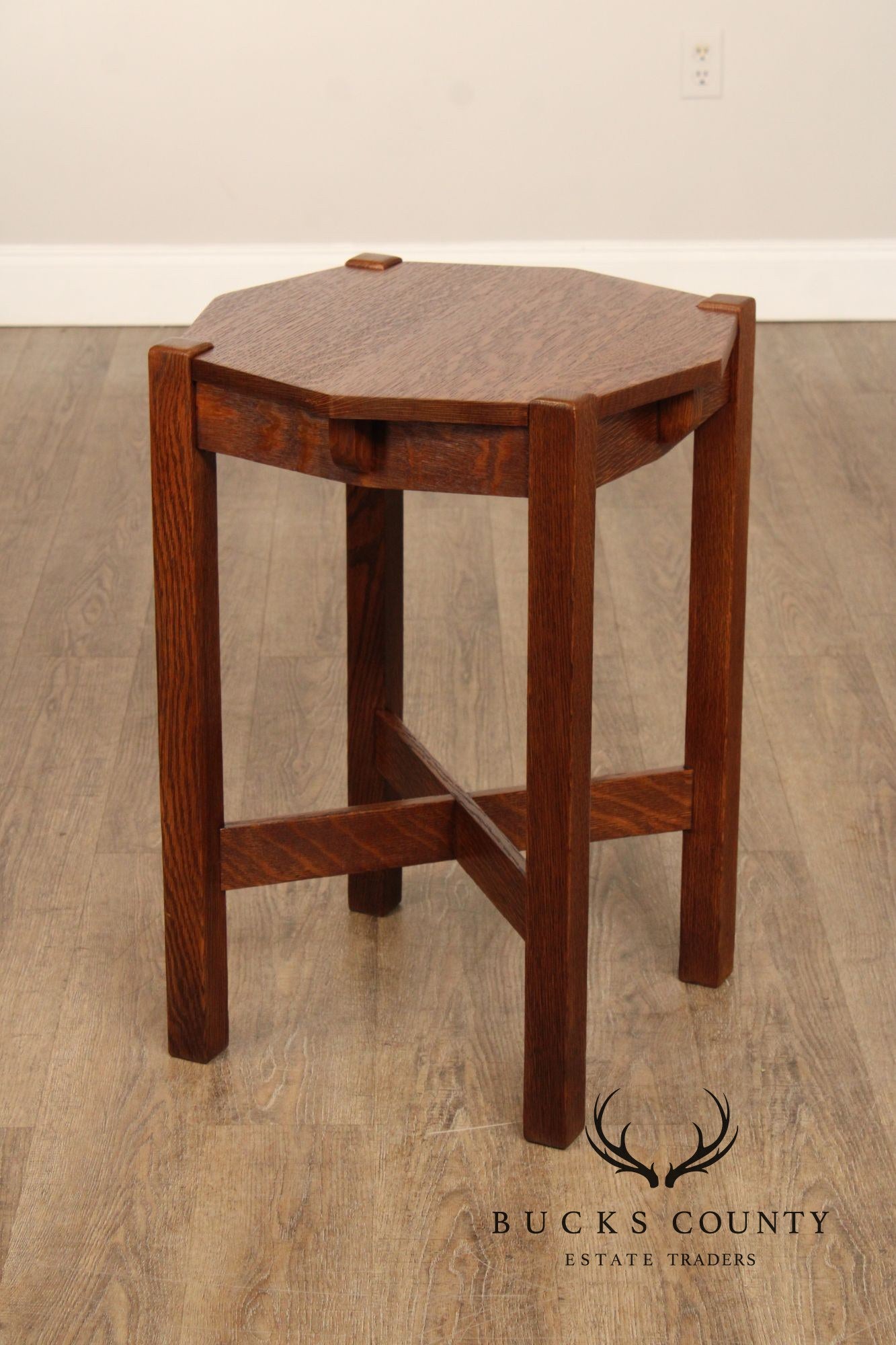 Stickley Brothers Antique Mission Oak Lamp Table