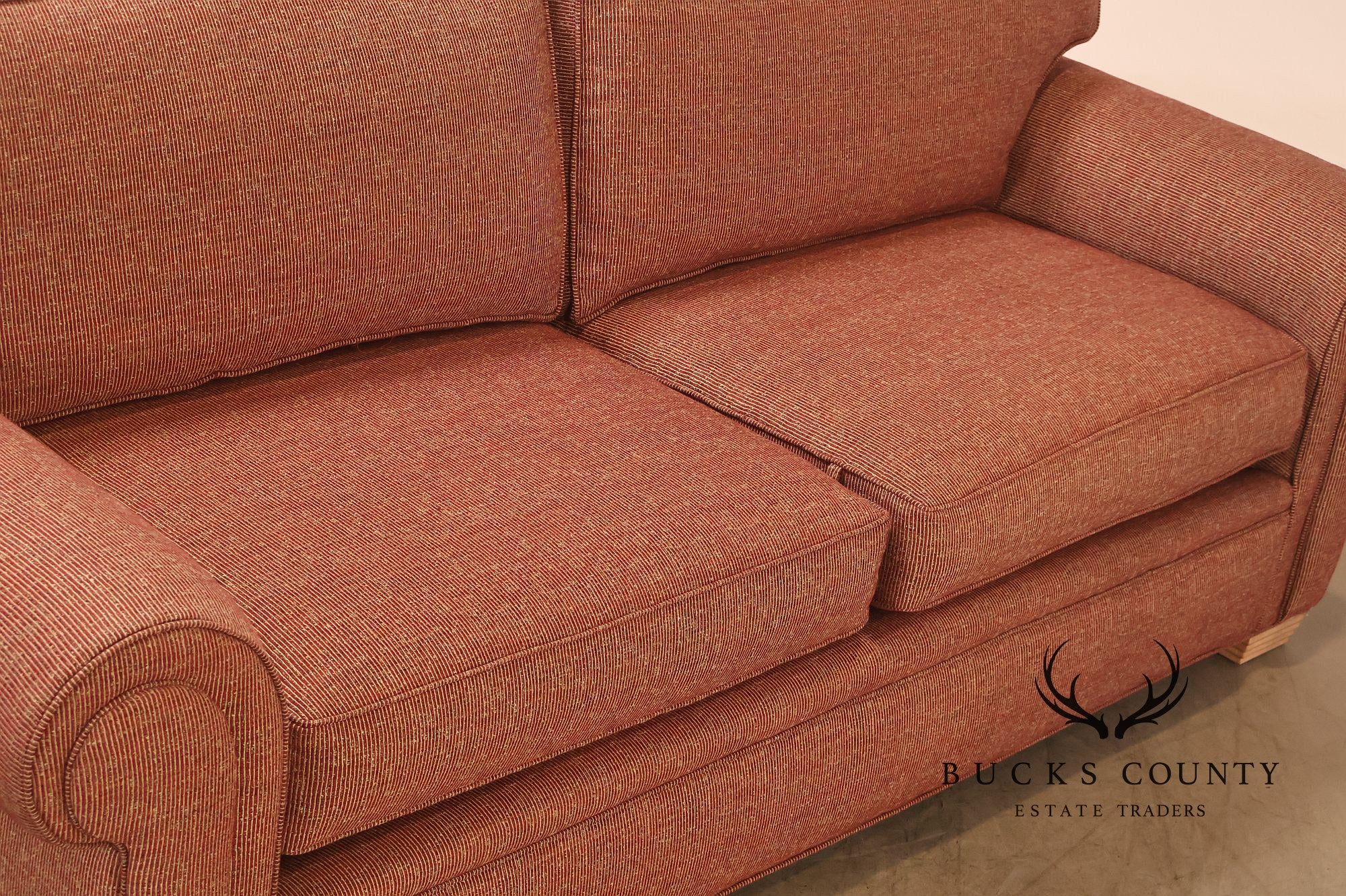 Contemporary Rolled Arm Upholstered Sofa