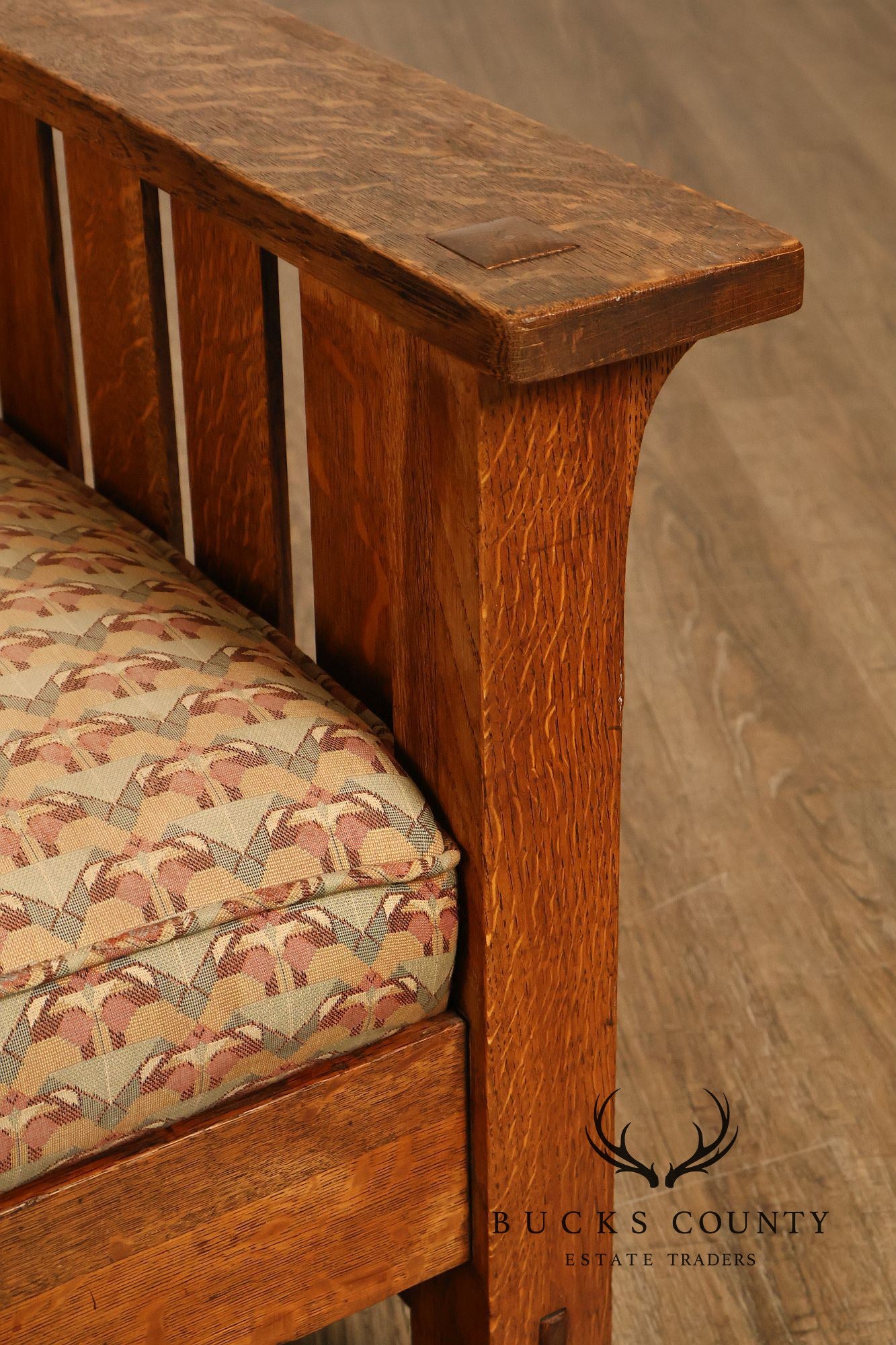 Antique L. & J.G. Stickley No. 497 Arts And Crafts Mission Oak Morris Chair