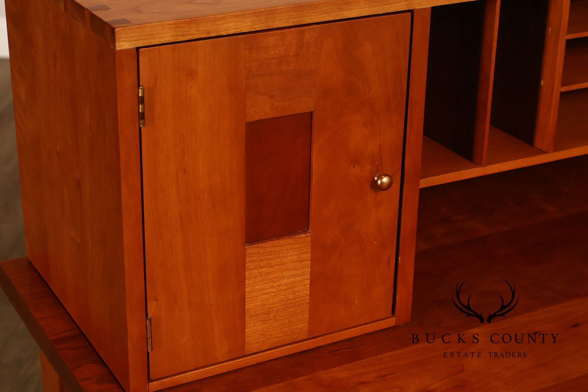 Stickley Mission Collection Cherry Writing Desk With Organizer Top