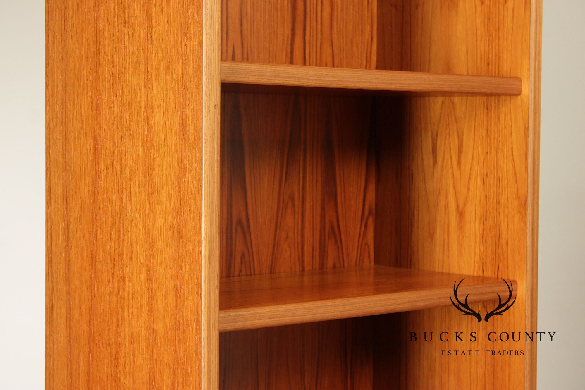 Pair Of Danish Mid Century Modern Teak Bookcases