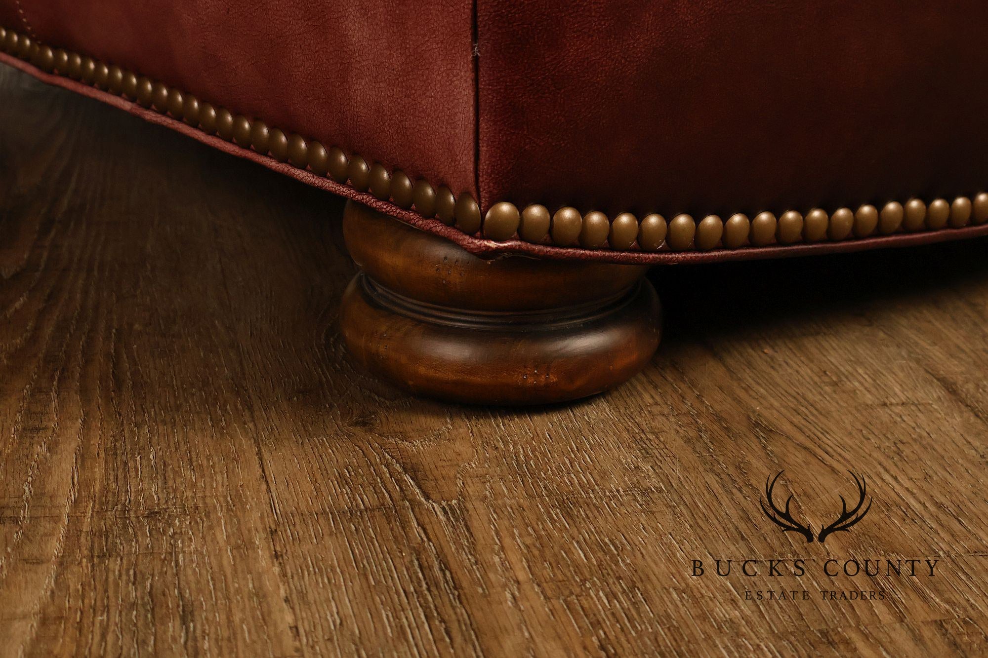 Hancock & Moore Pair of Red Leather 'Clivedon' Armchairs