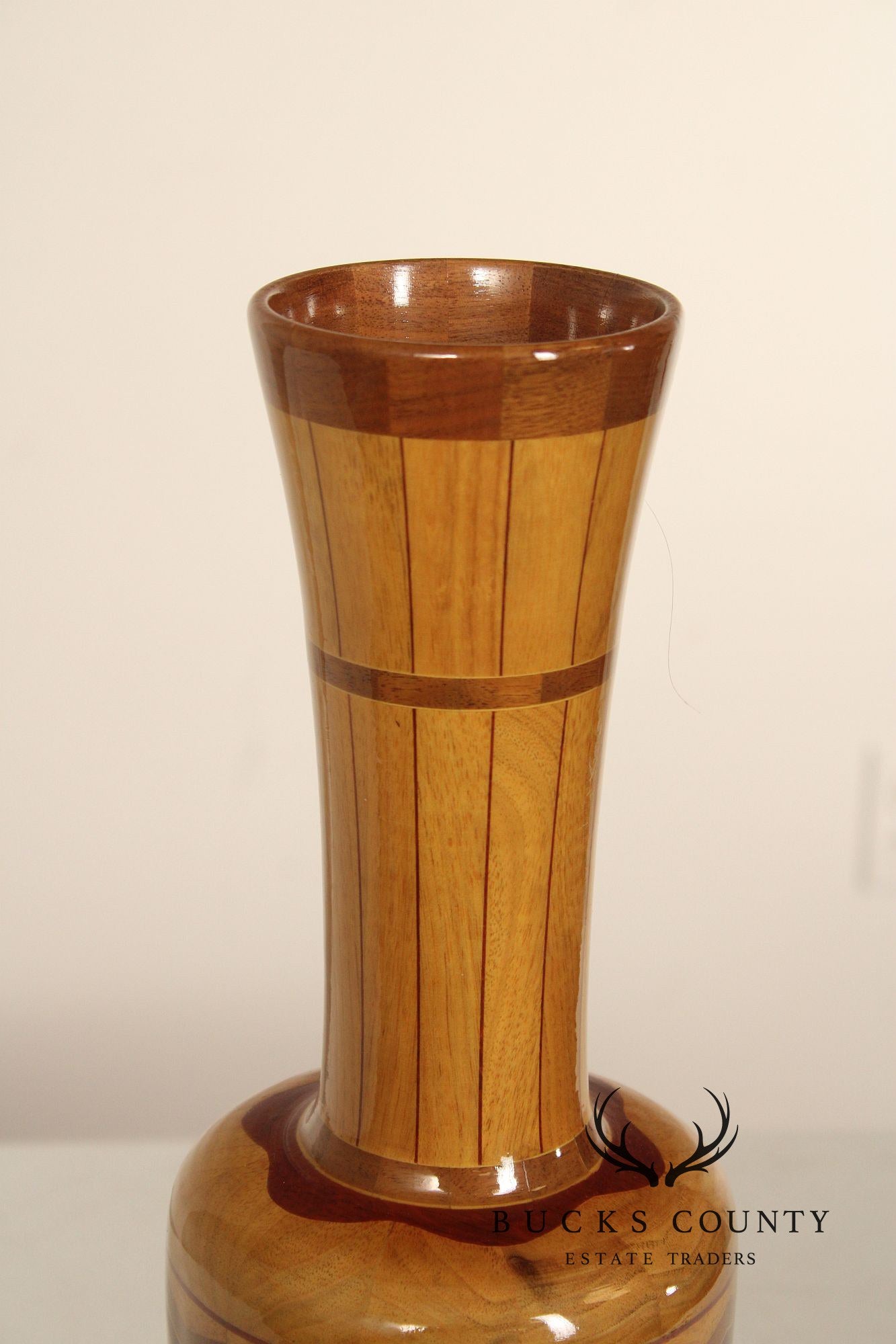 Philip M. Jacoby Set of Three Handcrafted Wood Vases