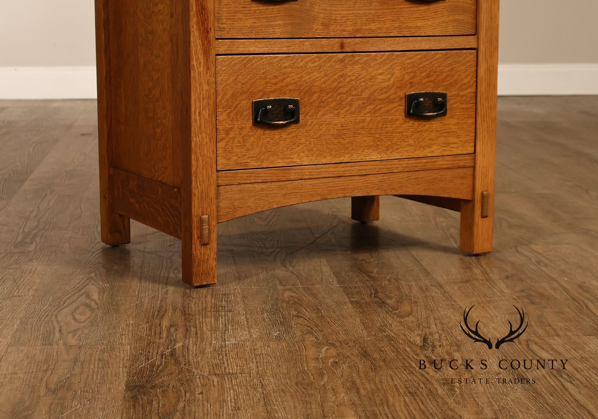 Stickley Mission Collection Oak Three-Drawer Nightstand
