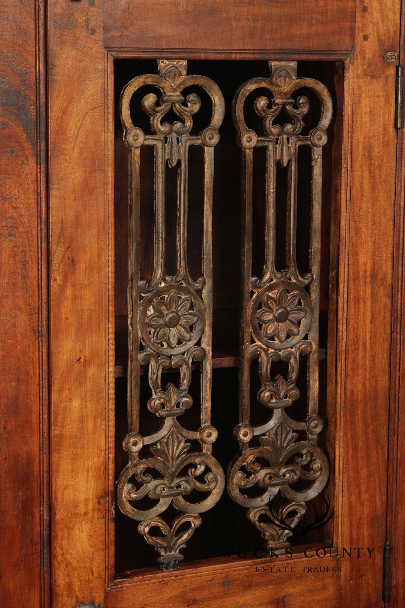 Rustic European Style Tall Narrow Single Door Cabinet