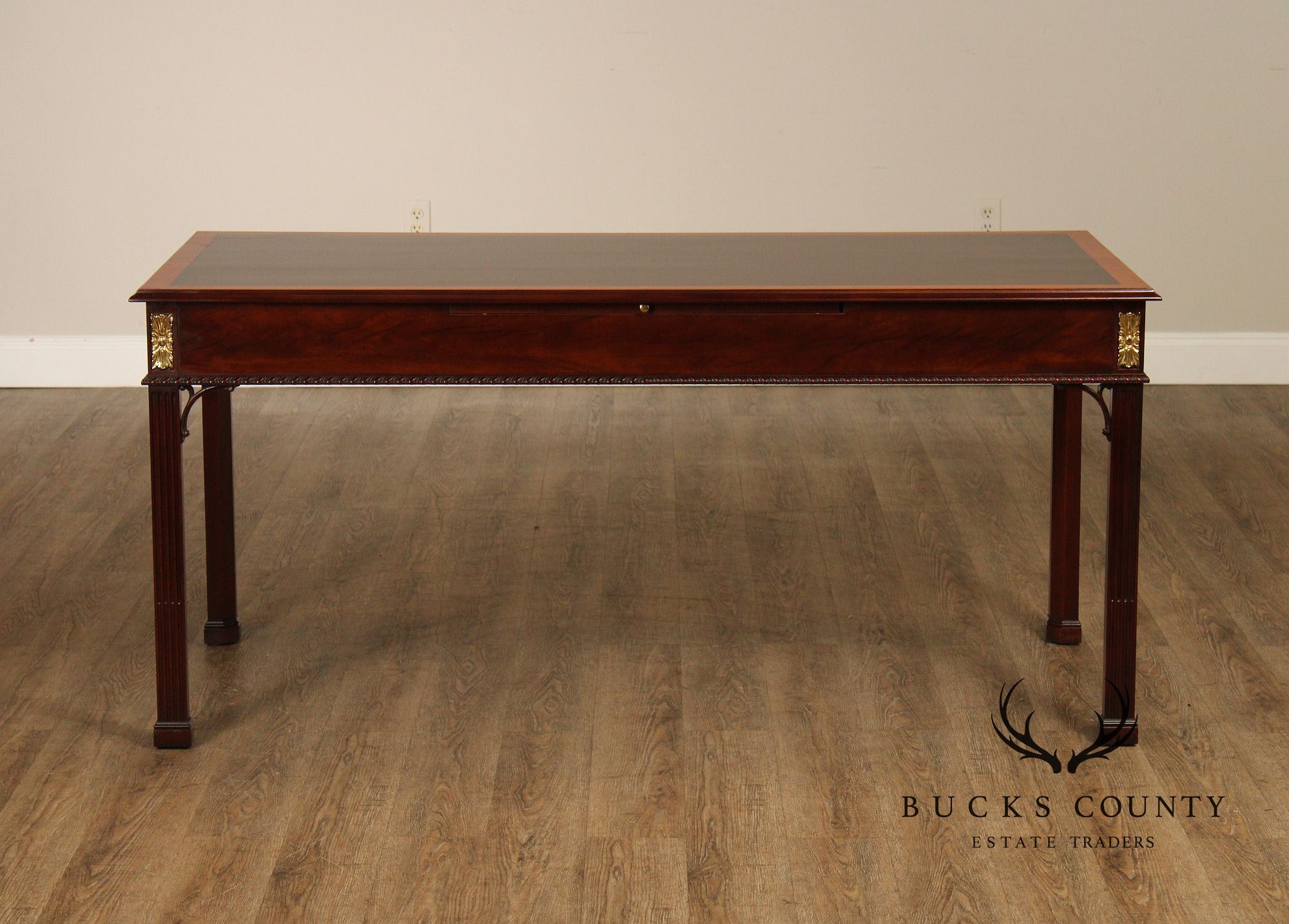 Stickley Georgian Style Banded Mahogany Writing Desk