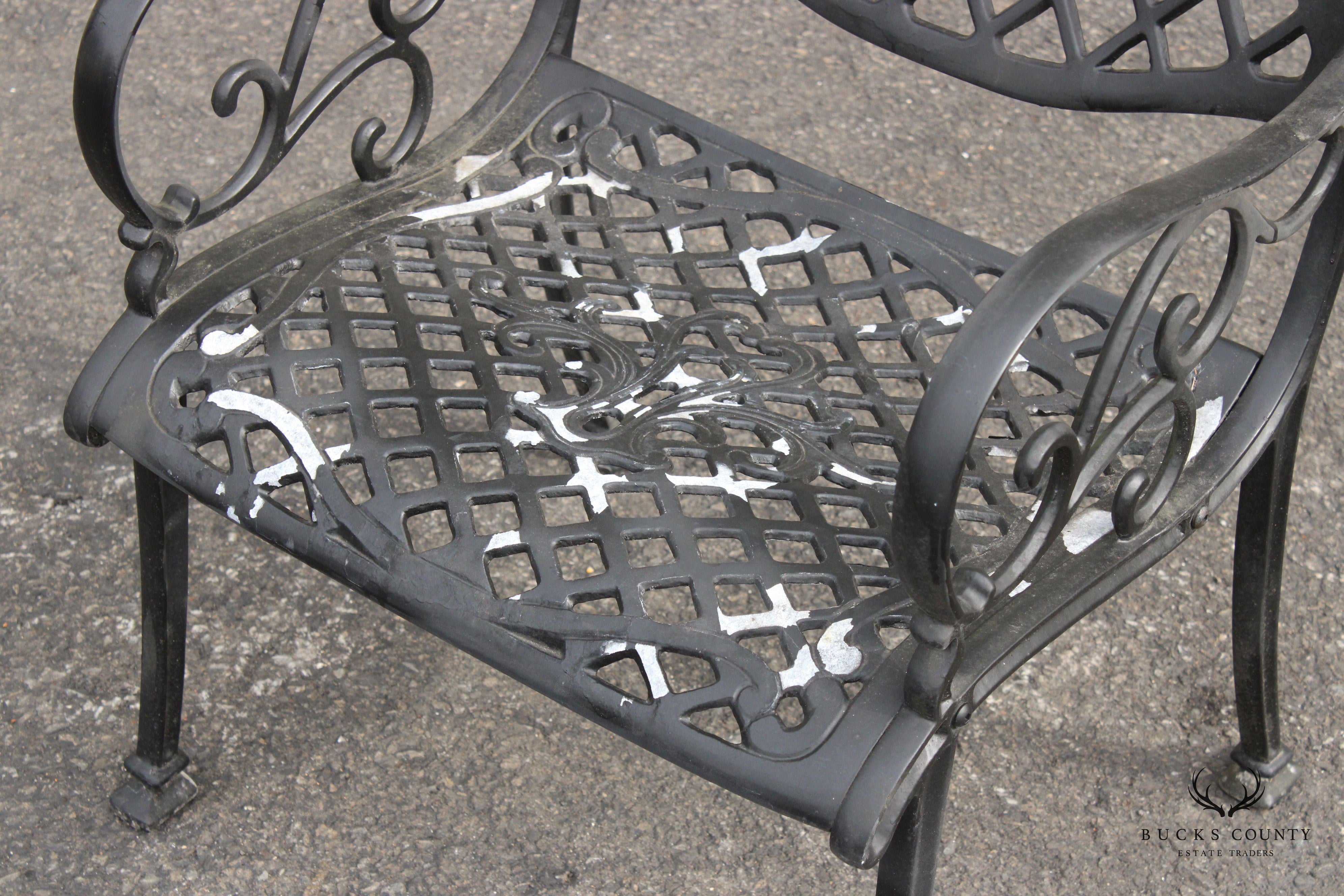 Three-Piece Cast Aluminum Outdoor Patio Seating Set