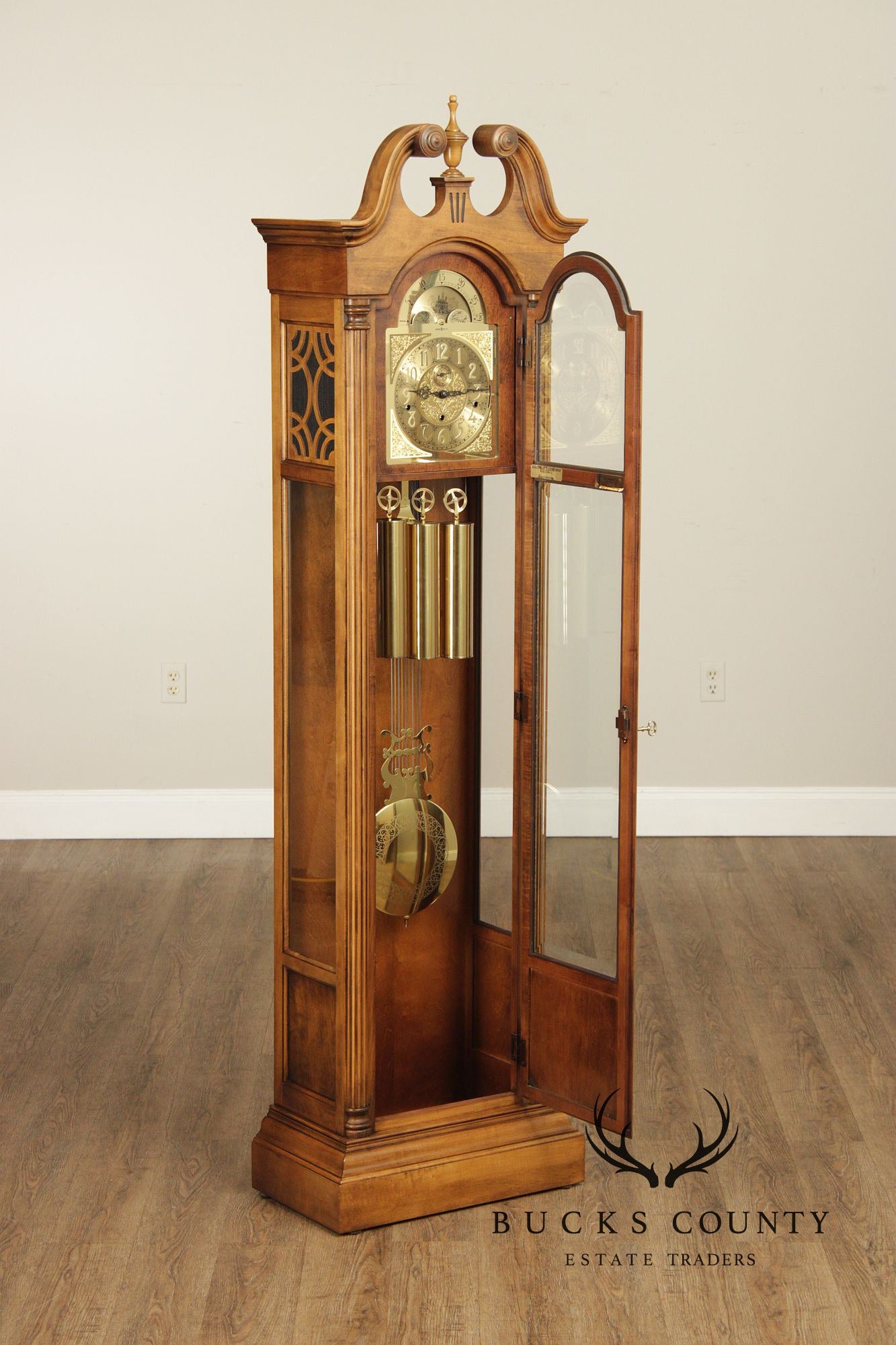 Howard Miller Georgian Style Walnut Grandfather Clock