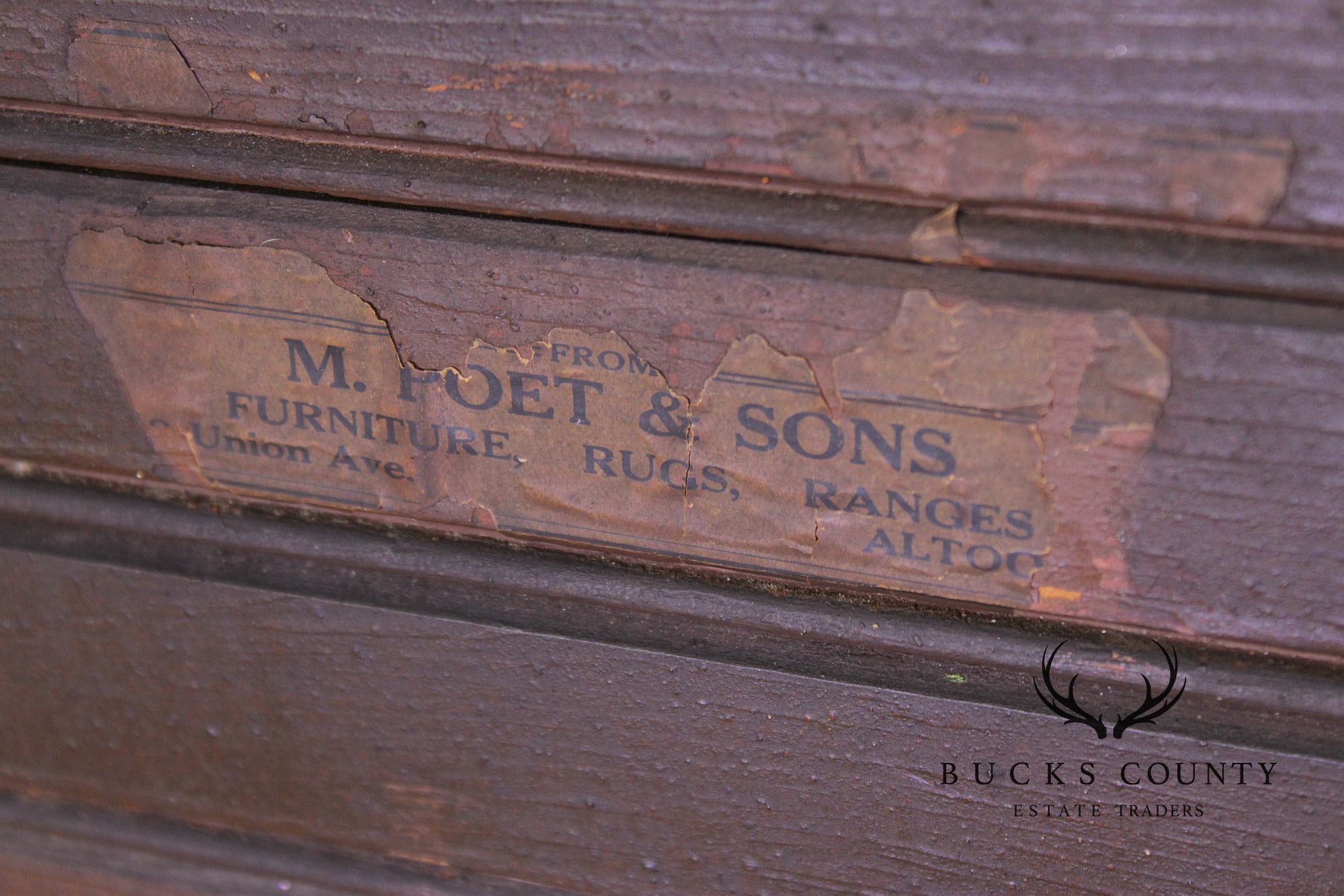 M. Poet & Sons Antique Oak Ice Box