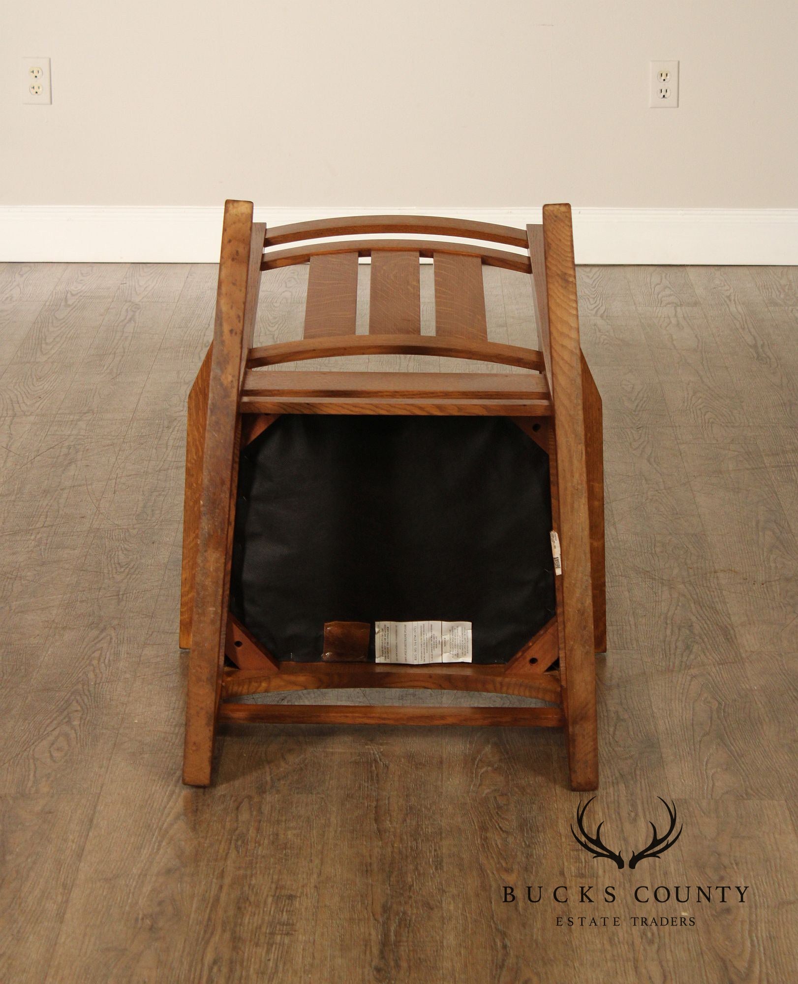 Stickley Mission Collection Harvey Ellis Inlaid Oak Rocker