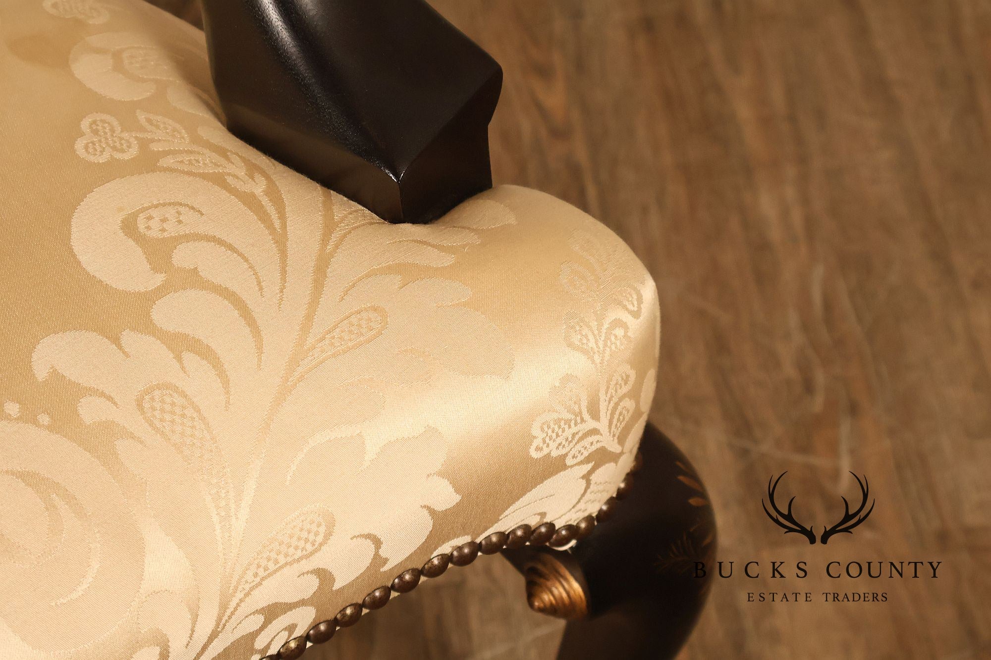 Baker Stately Homes Queen Anne Style Crown Armchair