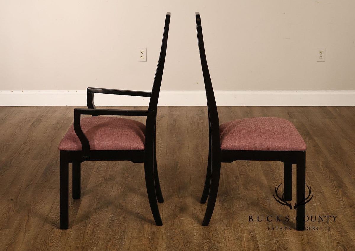 Thomasville Embassy Set Of 6 Chinoiserie Asian Inspired Dining Chairs