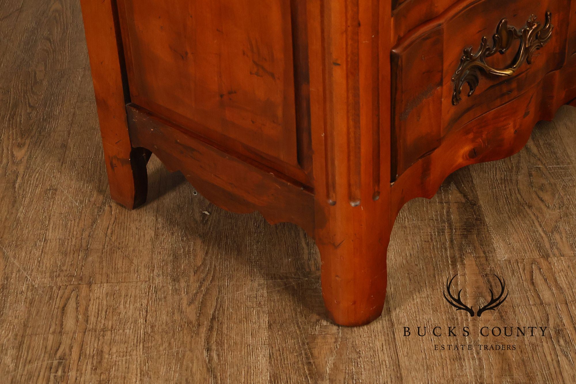 Century Furniture French Provincial Style Marble Top Chest