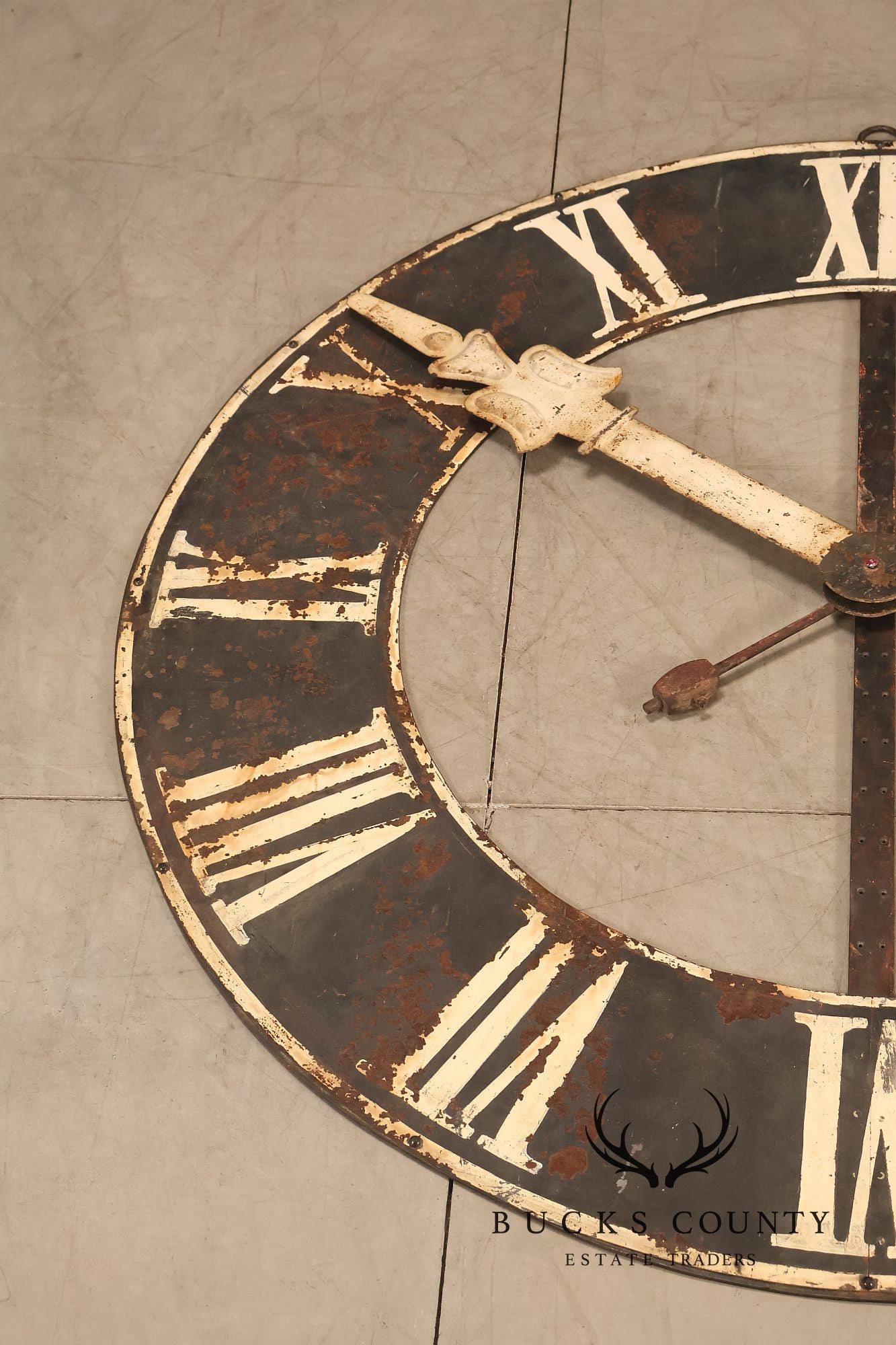 Large Antique Style Paris Clock Face Wall Decor