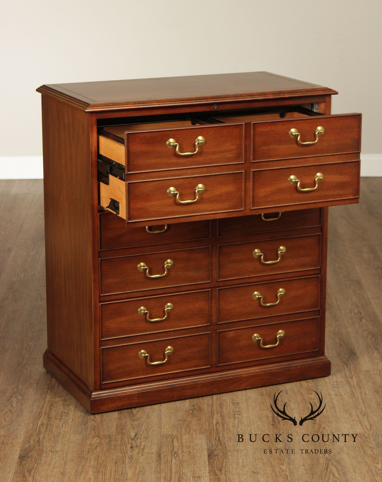 Sligh Furniture Mahogany File Cabinet