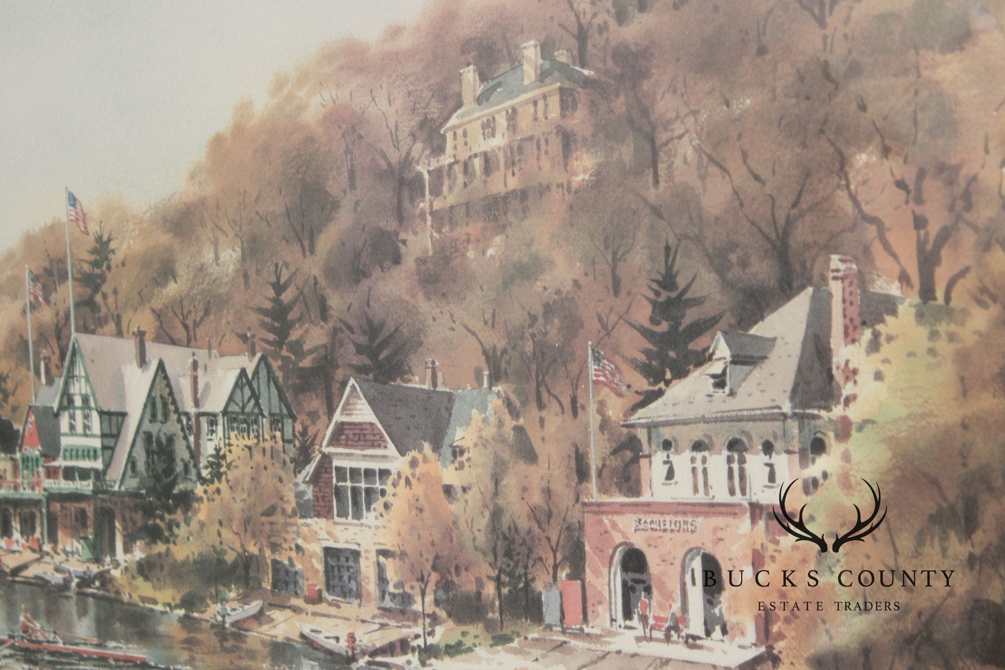 William C. Ressler Limited Edition Print, 'Afternoon on Boat House Row'