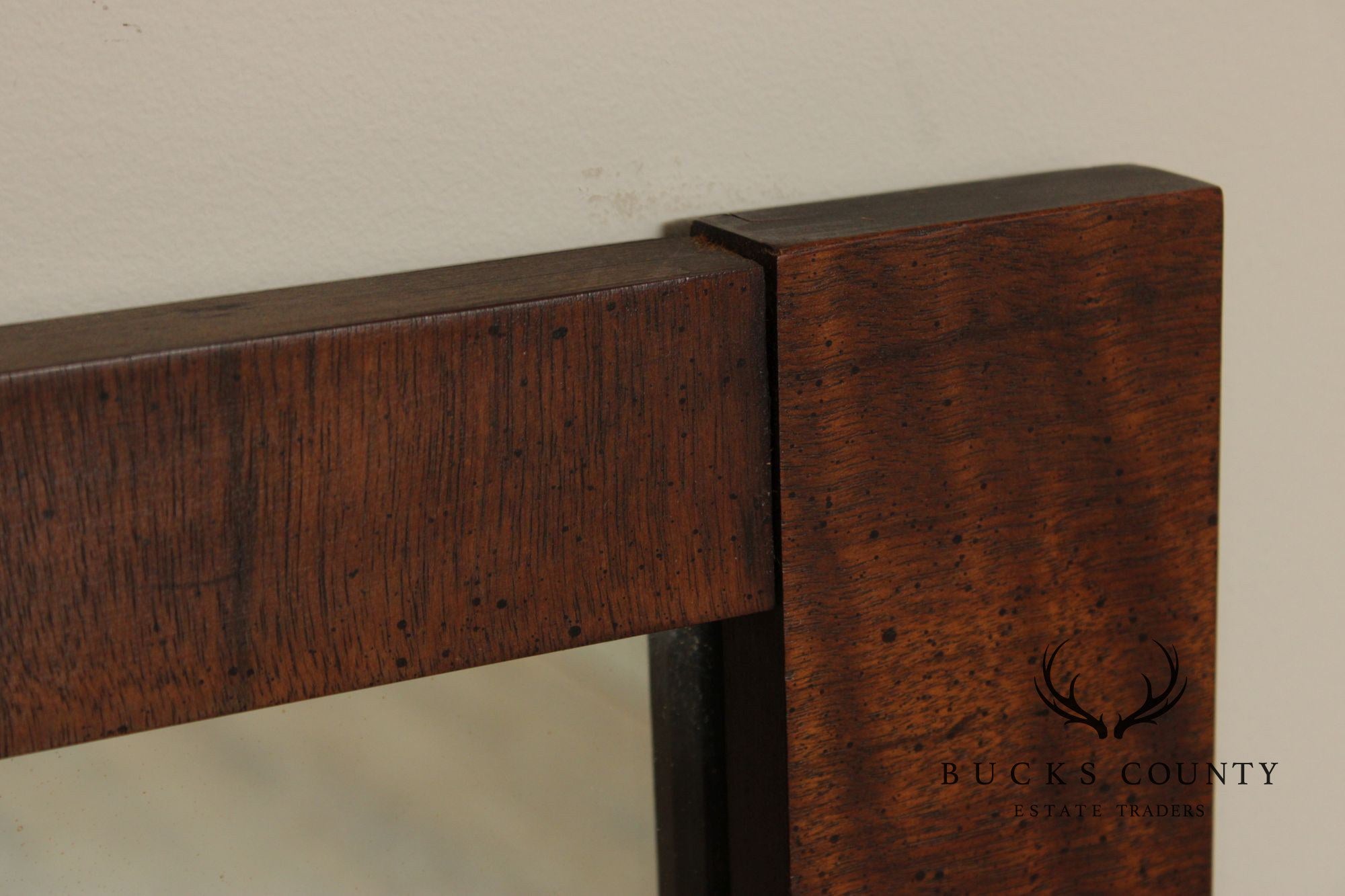 Lane 'Staccato' Brutalist Walnut Wall Mirror