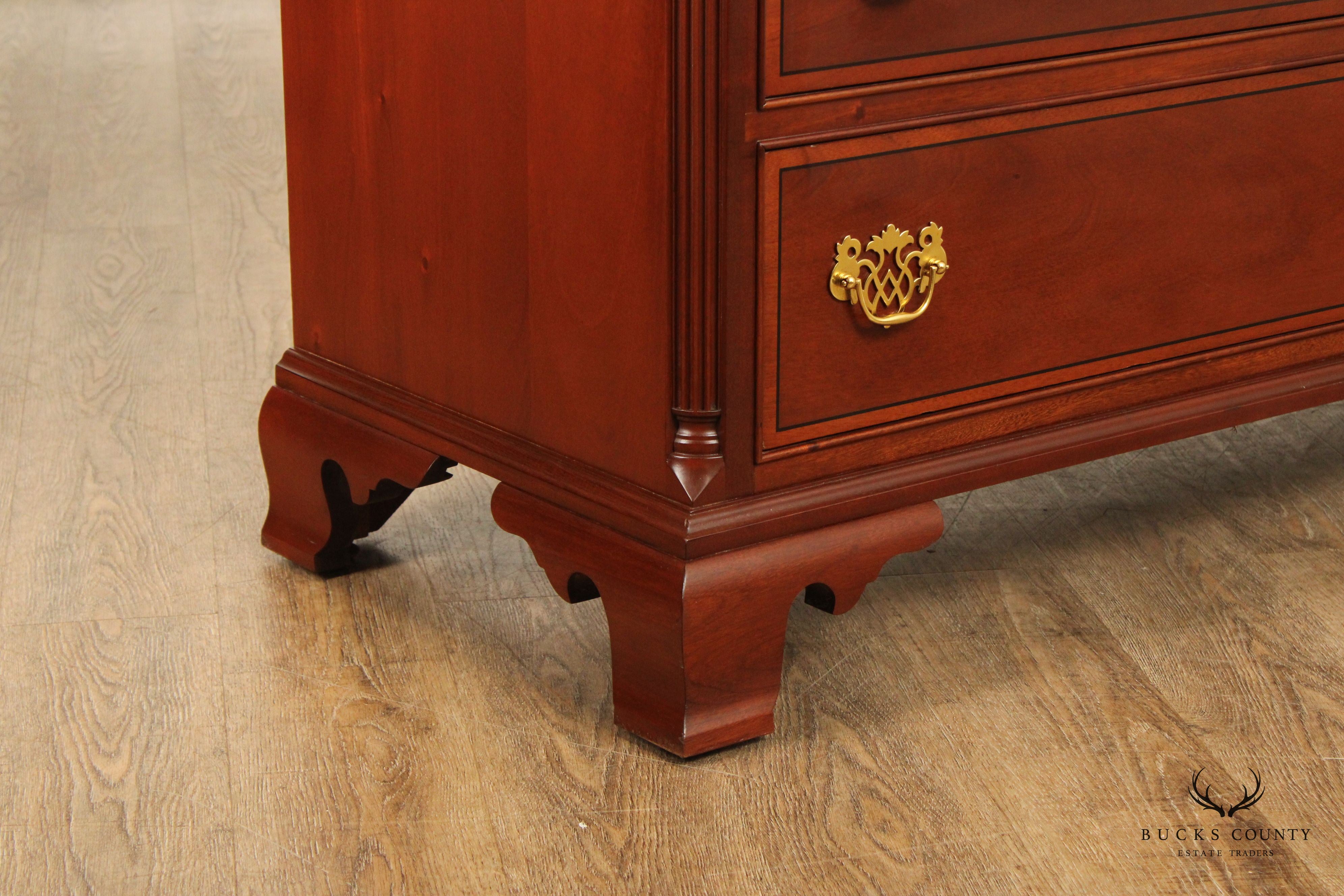 Stickley Chippendale Style Inlaid Mahogany Dresser