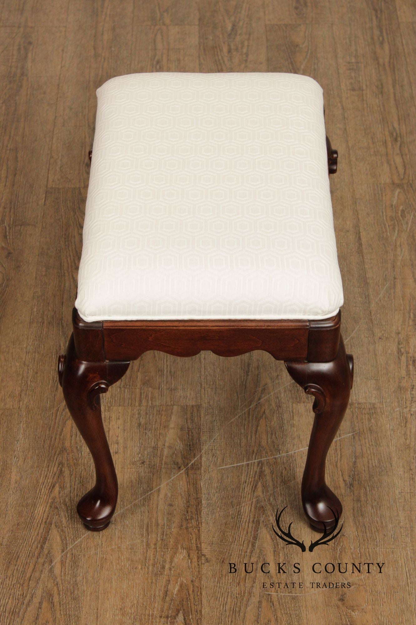Ethan Allen 'Georgian Court' Pair of Cherry Benches