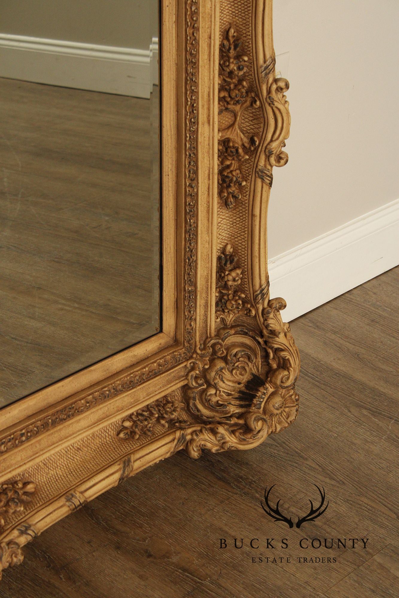 Timeless Reflections Baroque Style Gilt Framed Wall Mirror