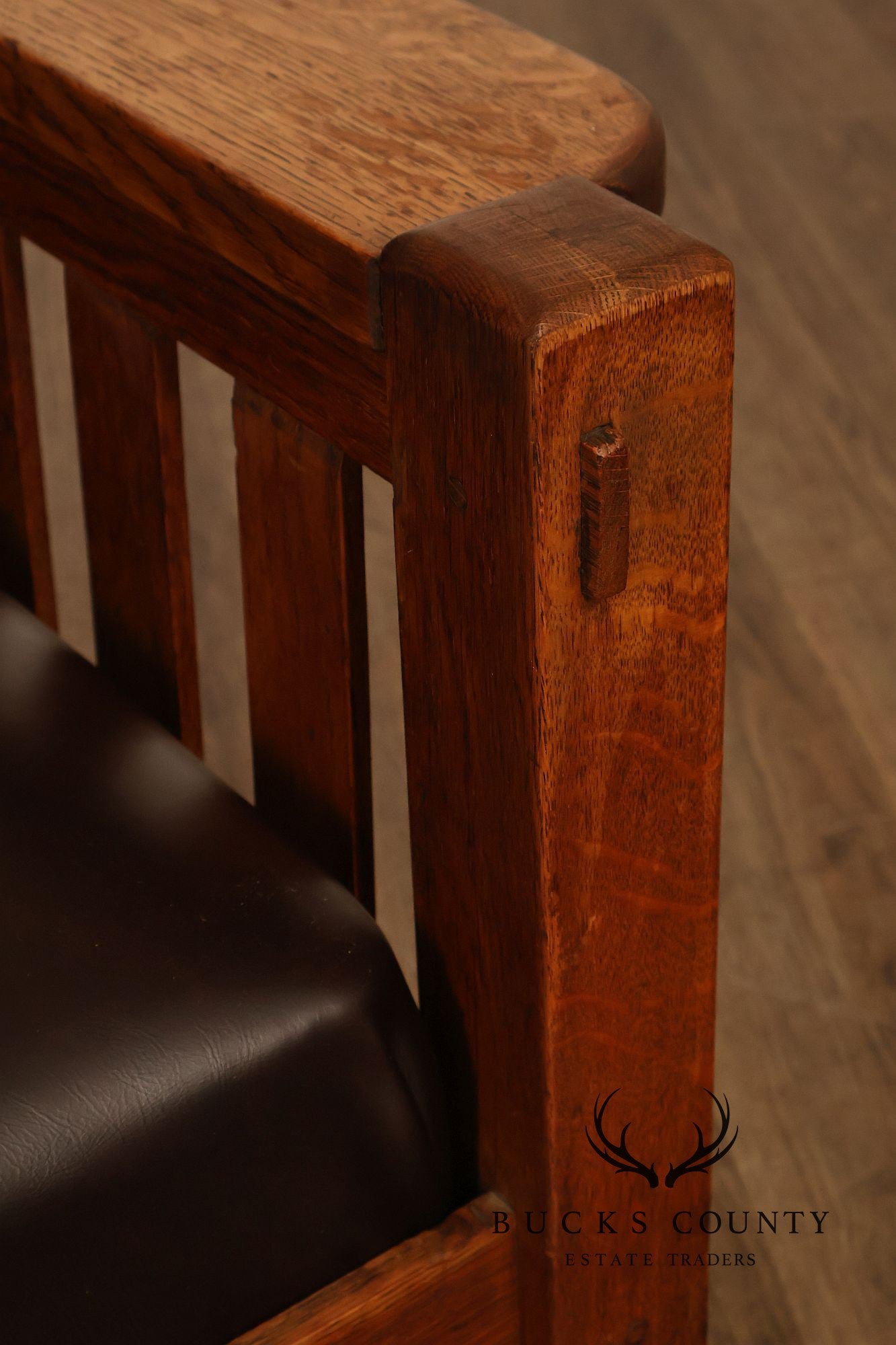 Antique Harden Arts & Crafts Oak Morris Chair