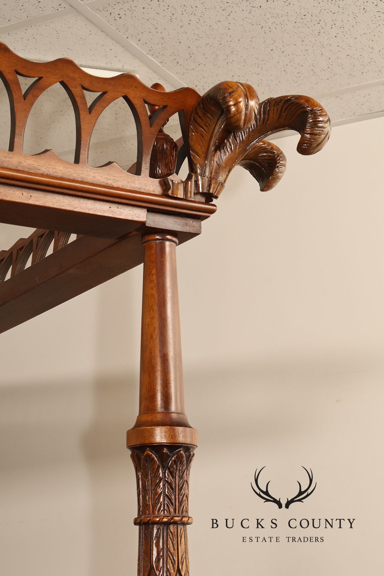 Henredon Historic Natchez Collection Southern Colonial Mahogany King Canopy Poster Bed