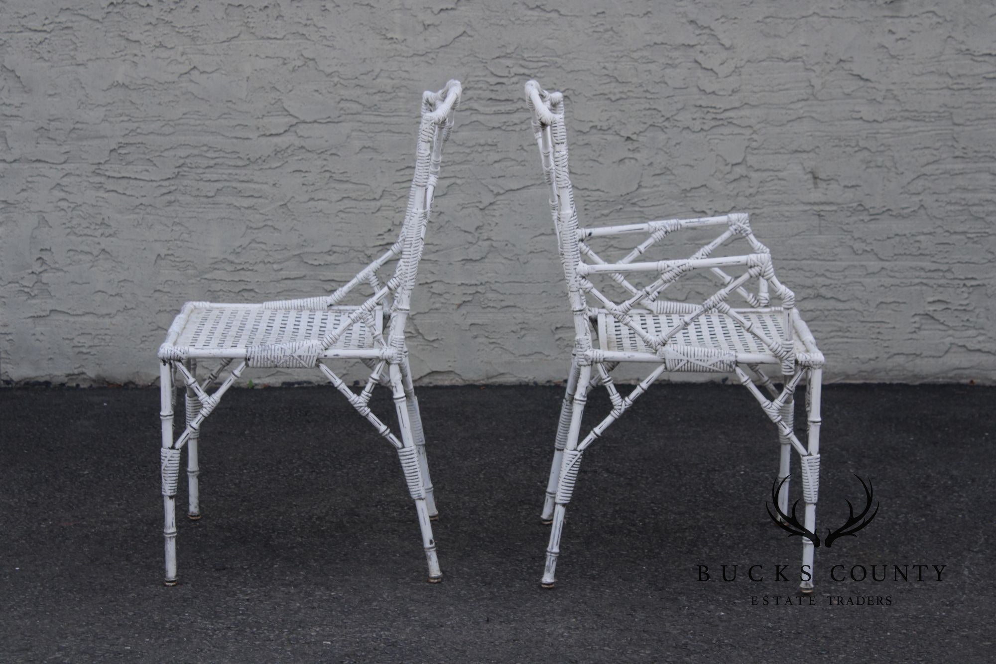 Venemen of California Faux Bamboo Cast Aluminum Patio Dining Set
