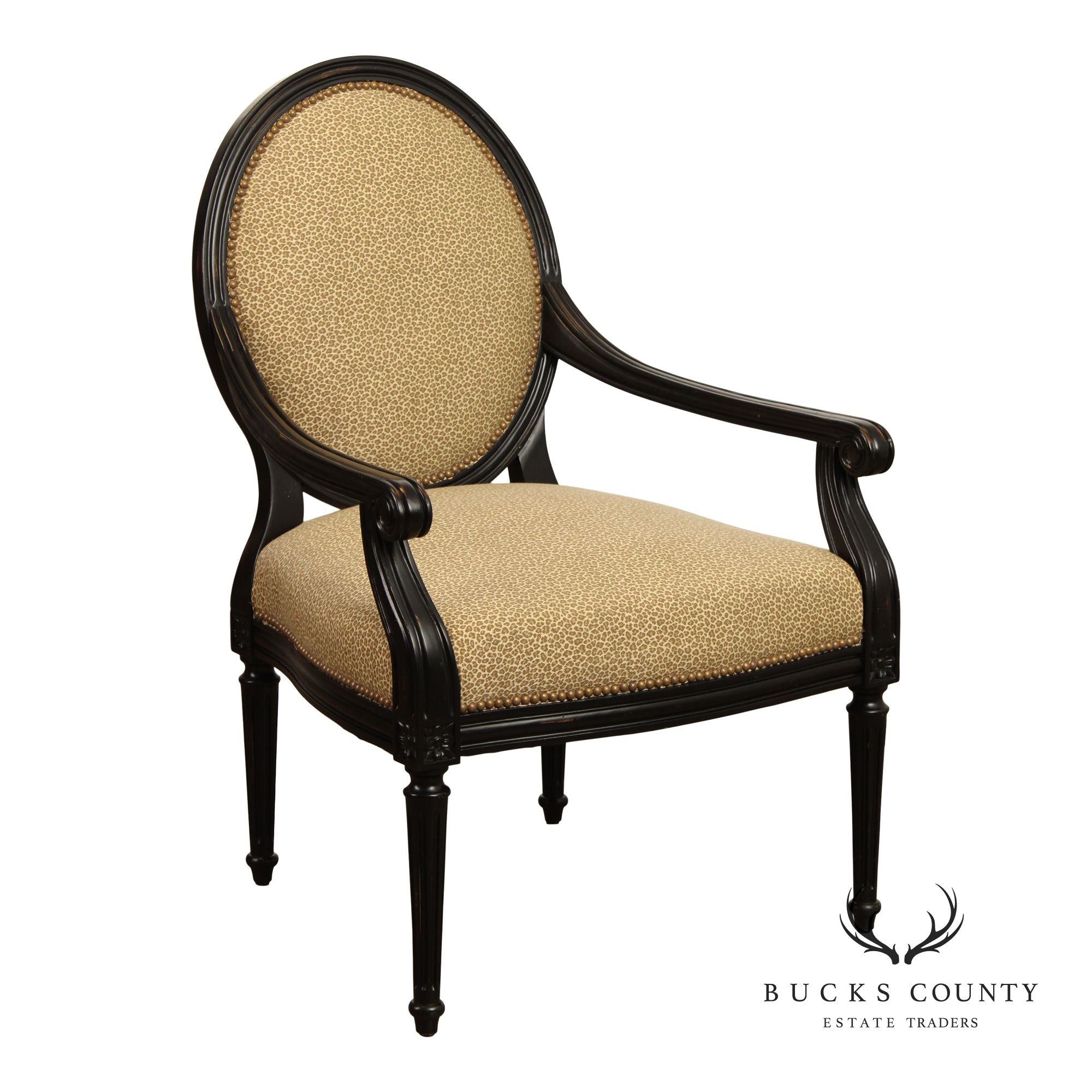 Flexsteel French Louis XVI Style Open Armchair Fauteuil