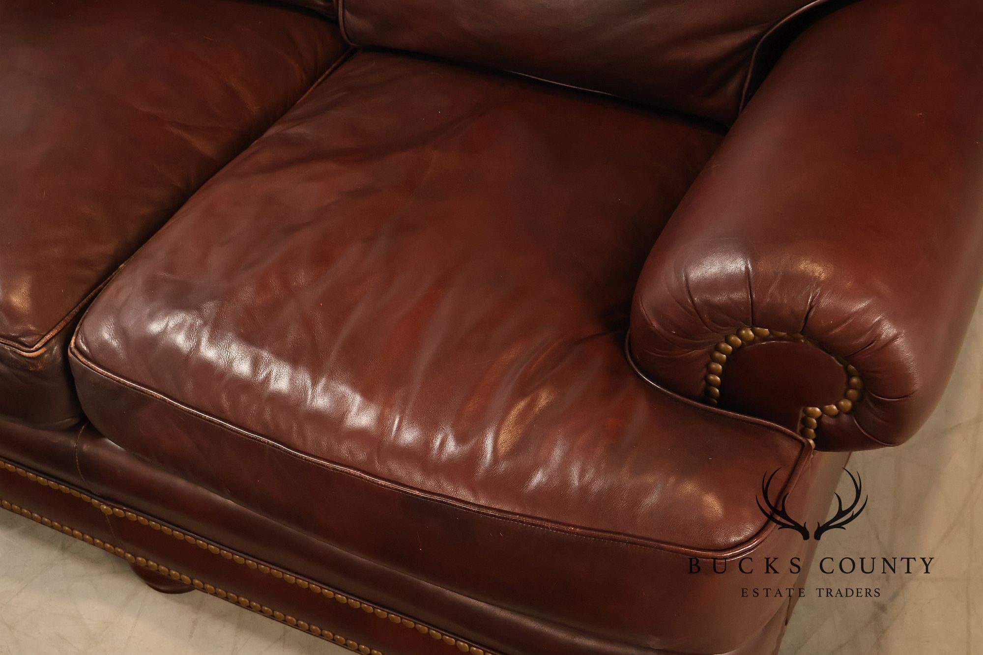 Hancock & Moore Traditional Leather Sofa