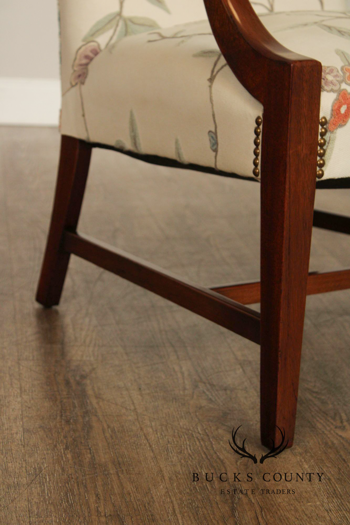 Statesville Ross Traditional Upholstered Pair of Lolling Chairs